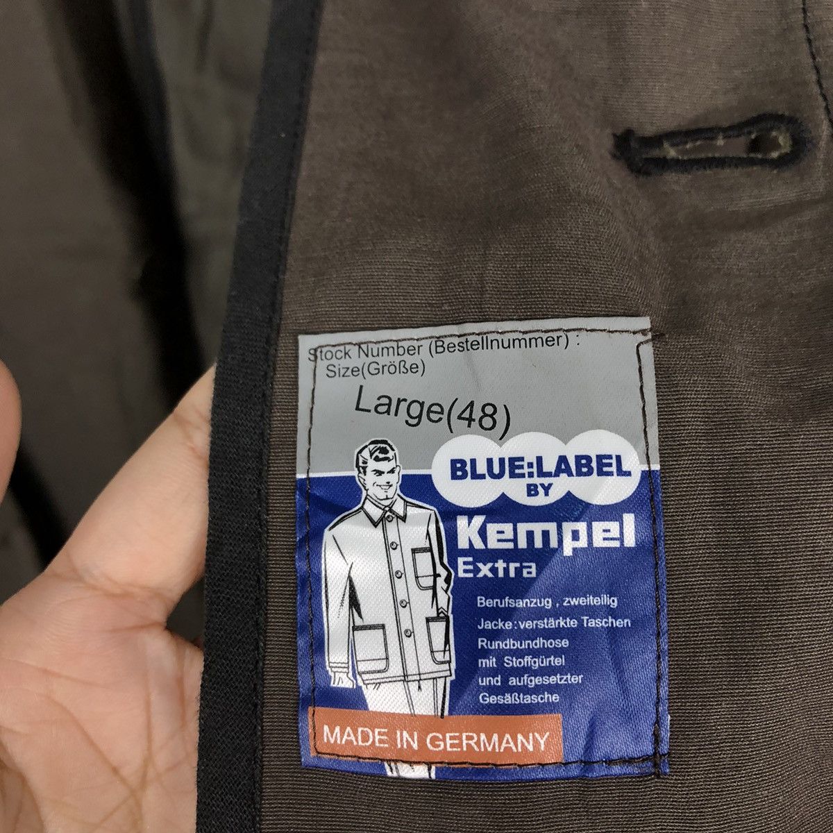Toyo Enterprises 🔥Made in Germany Chore Work Jacket Kempel Blue Label Size US M / EU 48-50 / 2 - 14 Thumbnail