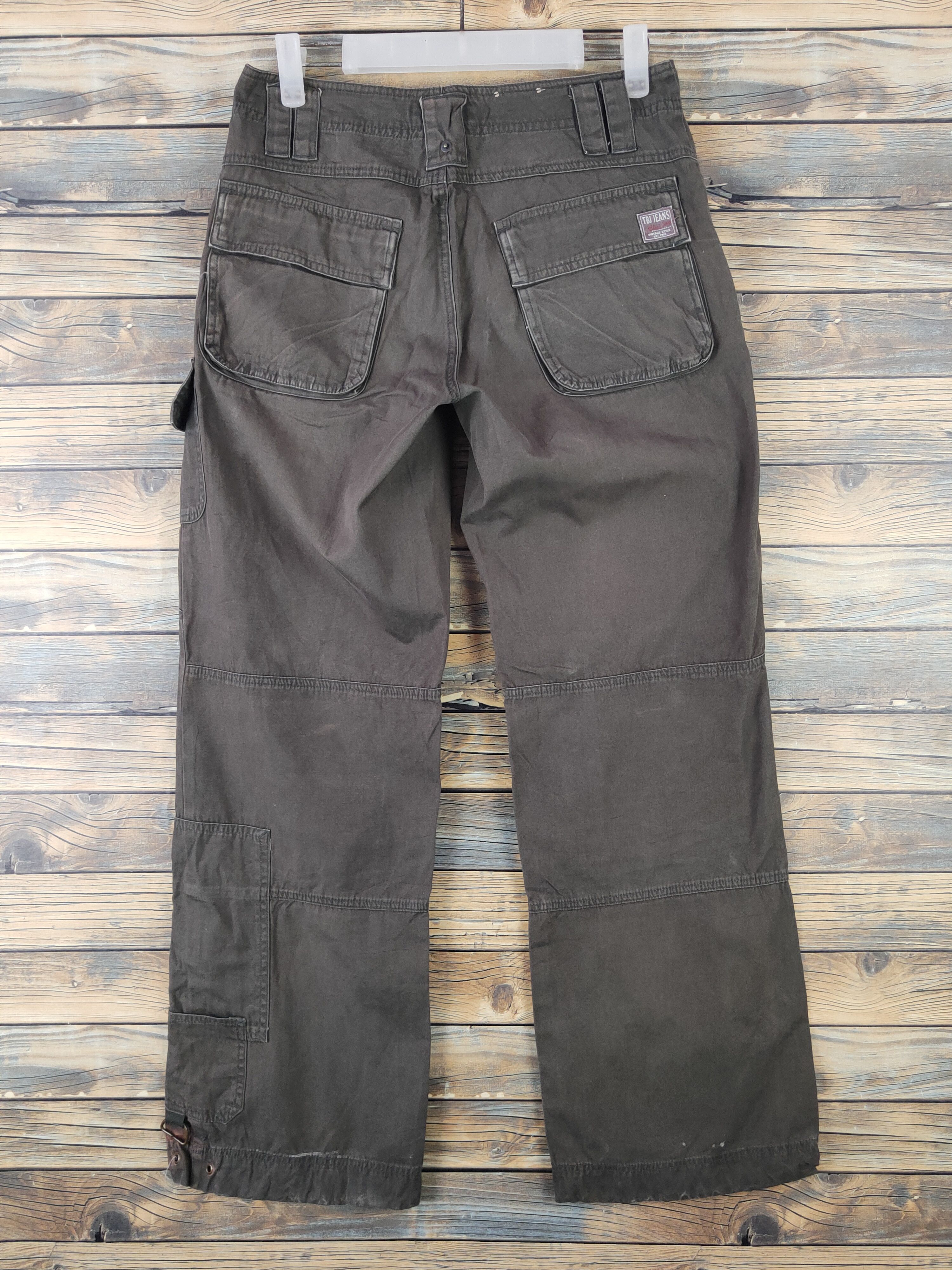 Japanese Brand DLL TBJ Jeans Brown Multipocket Tactical Cargo Pants #242 Size US 26 / EU 42 - 8 Thumbnail