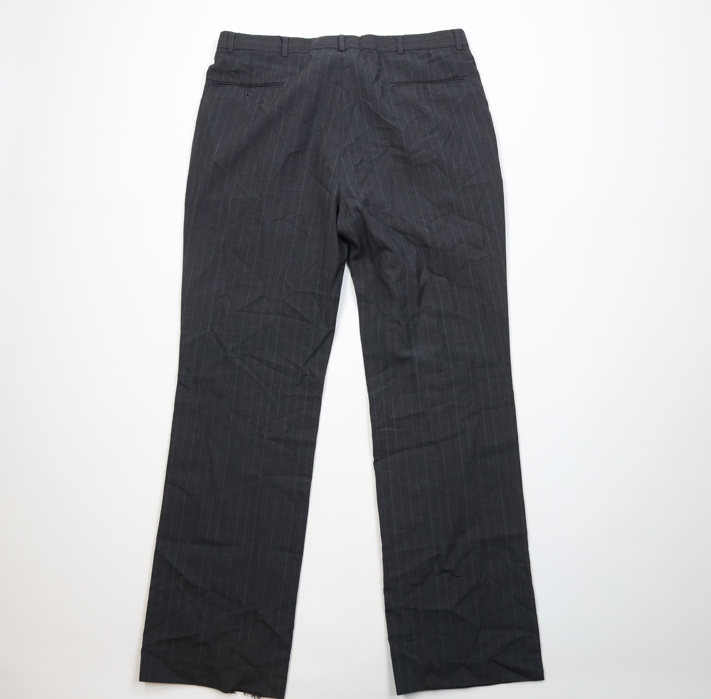 Vintage Vintage 70s Streetwear Pinstriped Wide Leg Chino Pants USA Size US 36 / EU 52 - 9 Thumbnail
