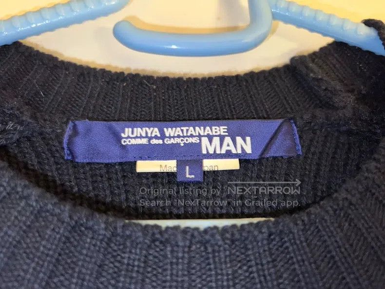 Junya Watanabe Junya Watanabe Dark blue sweater Size L / US 10 / IT 46 - 4 Thumbnail