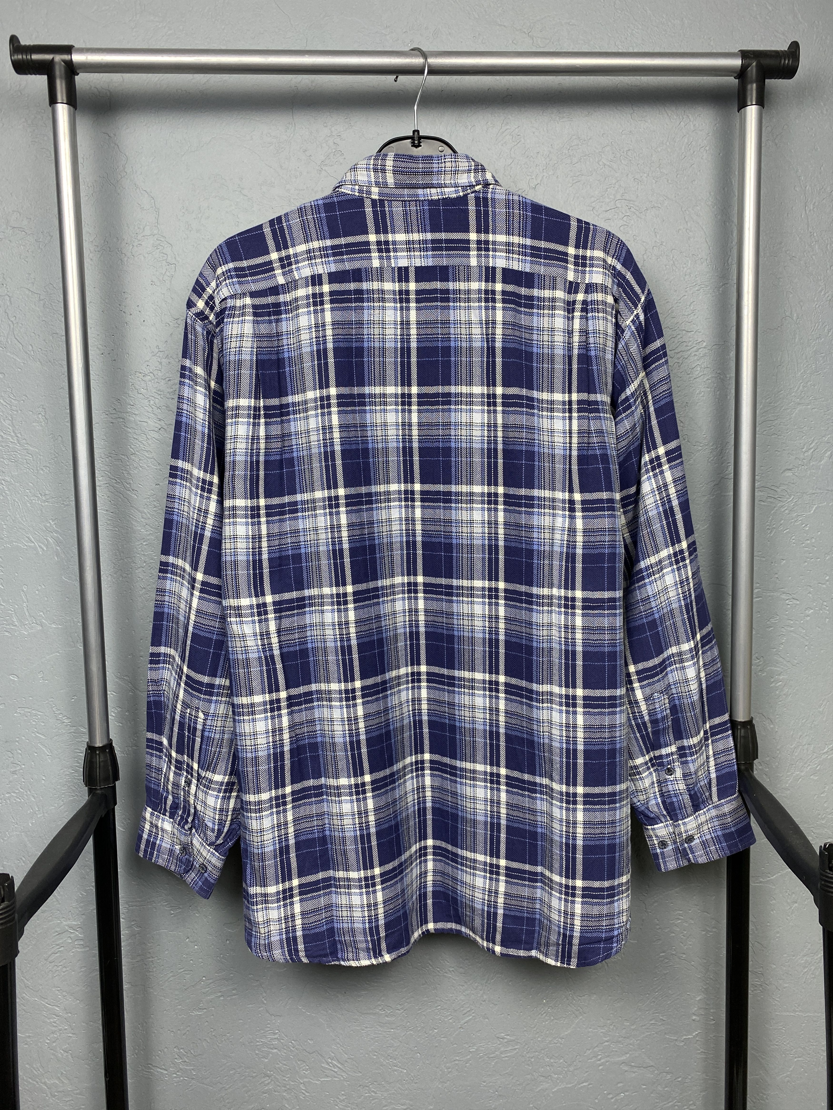 Lacoste Lacoste 90s Vintage Mens Flannel Plaid Shirt Size US XL / EU 56 / 4 - 7 Thumbnail