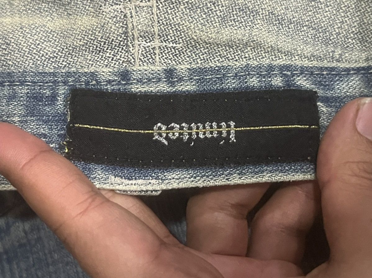 Le Grande Bleu (L.G.B.) Japanese Limited Dystopian Distress Blue Washed Grunge Jeans Size US 32 / EU 48 - 14 Thumbnail