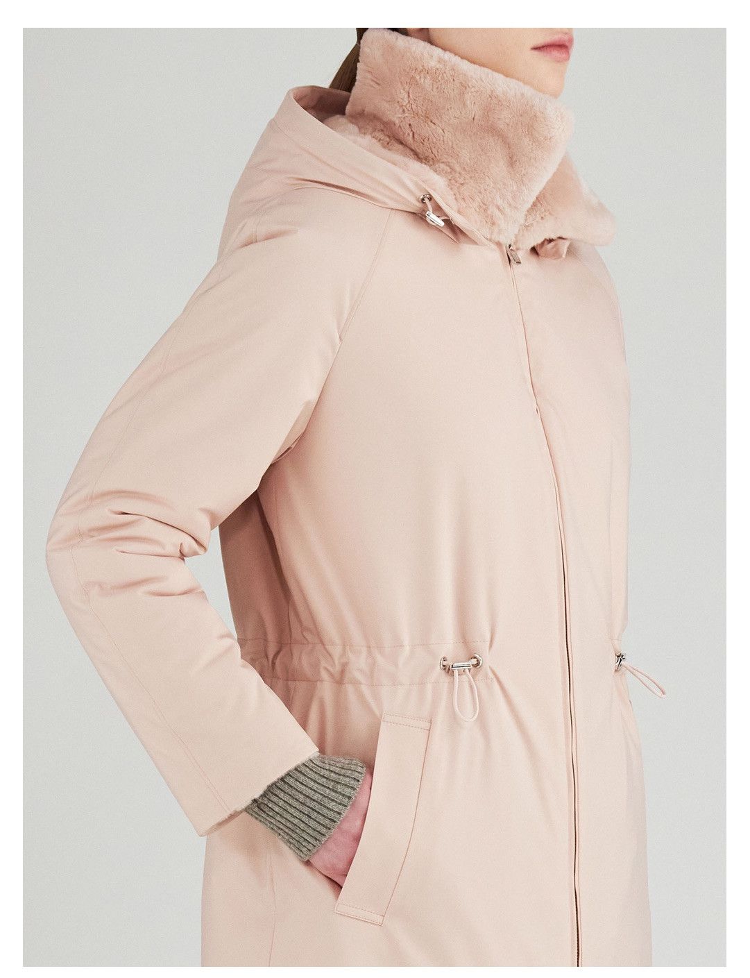 Loro Piana o1srvl11e1224 Padded Reversible Parka in Pink Size L / US 10 / IT 46 - 5 Thumbnail