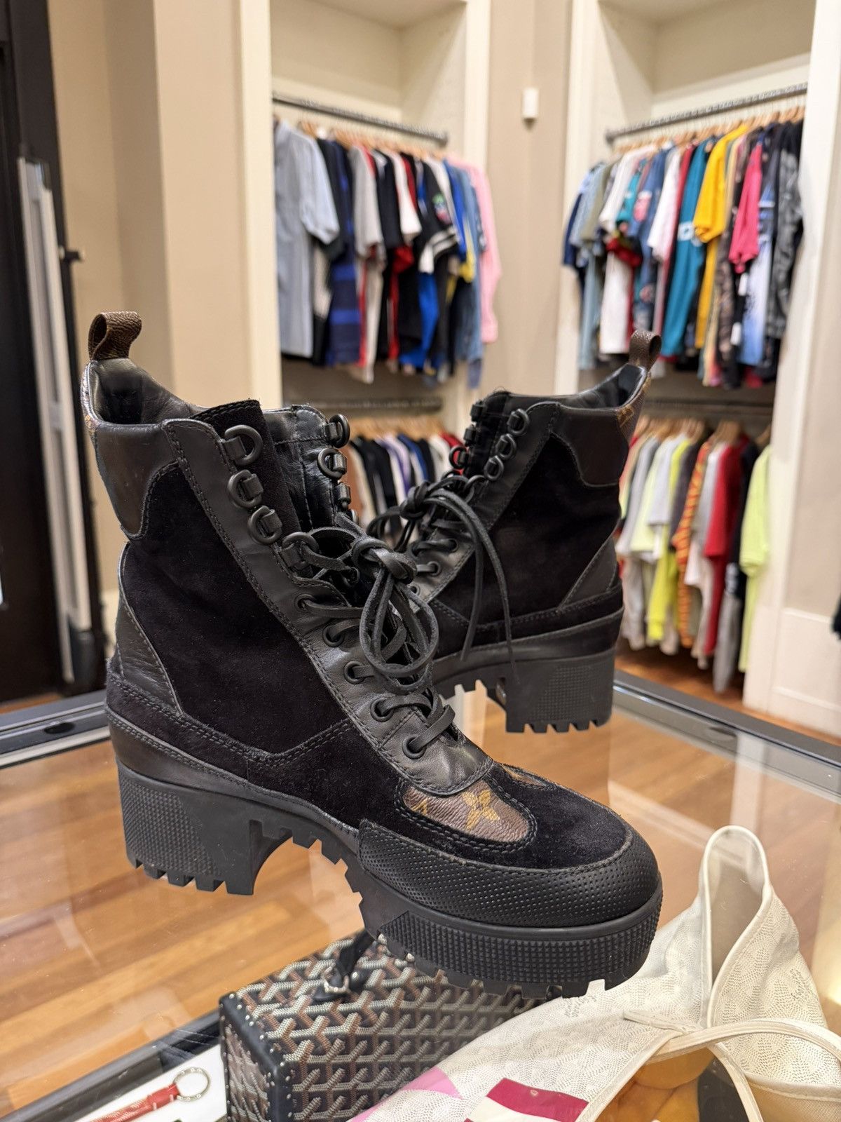 Louis Vuitton Louis Vuitton Laureate Combat Boot - World Tour Collection Size US 8 / IT 38 - 4 Thumbnail