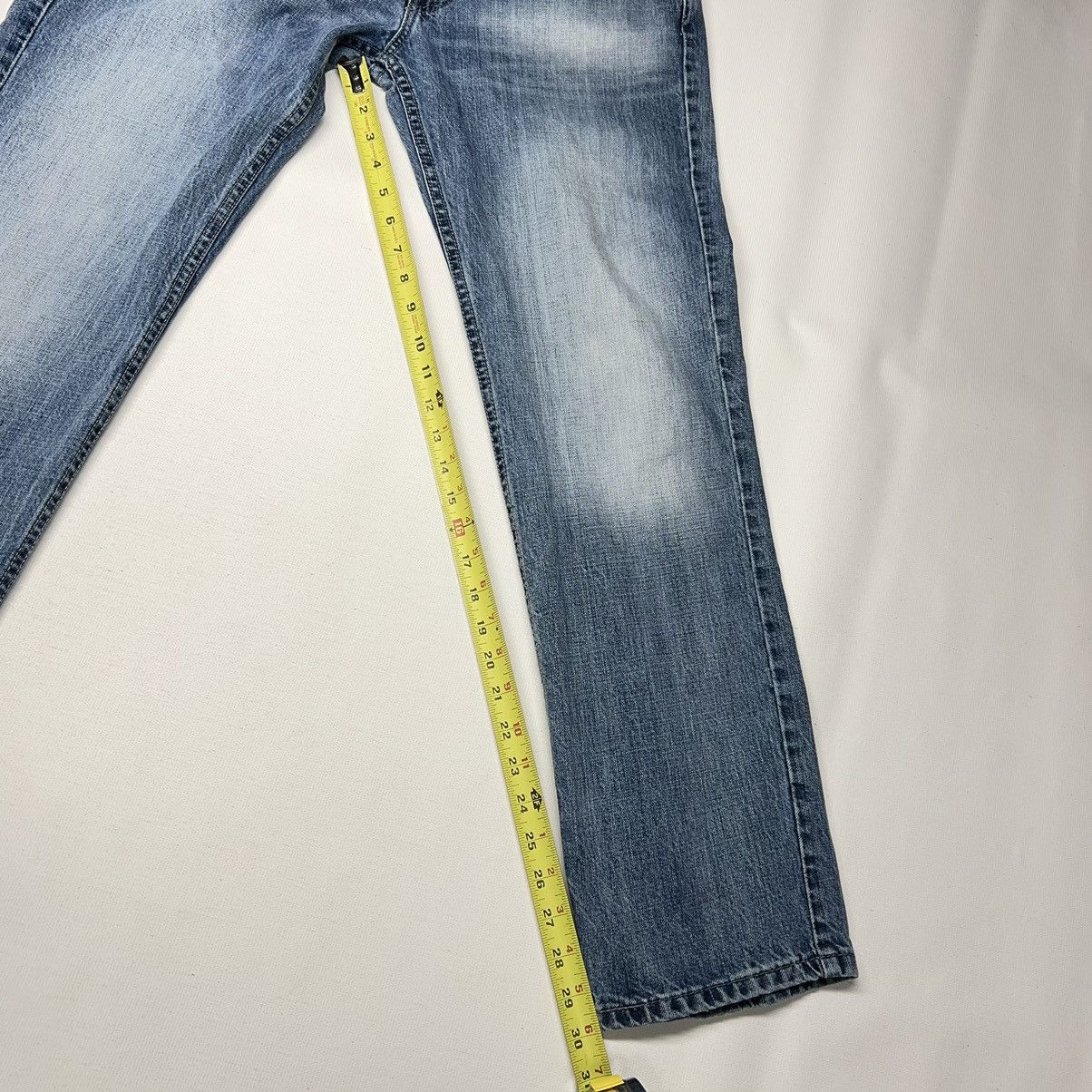 Levi's Levis 514 Jeans Straight Fit Regular Blue Faded Denim Size US 32 / EU 48 - 19 Thumbnail