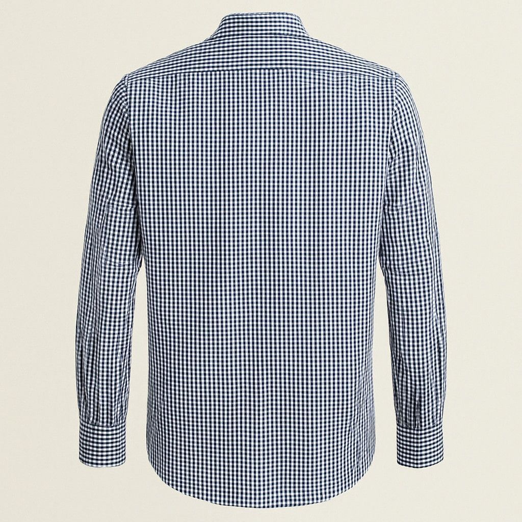 Bar III Bar III Slim Fit Stretch Gingham Shirt – Blue Size US S / EU 44-46 / 1 - 2 Thumbnail