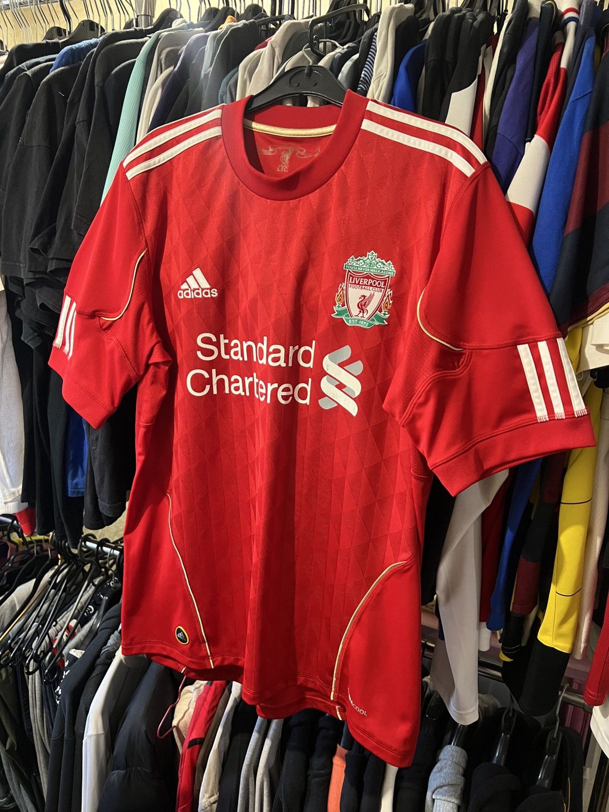 Adidas × Vintage 2010/2011 ADIDAS LIVERPOOL FC HOME FOOTBALL SHIRT SIZE M Size US M / EU 48-50 / 2 - 1 Thumbnail