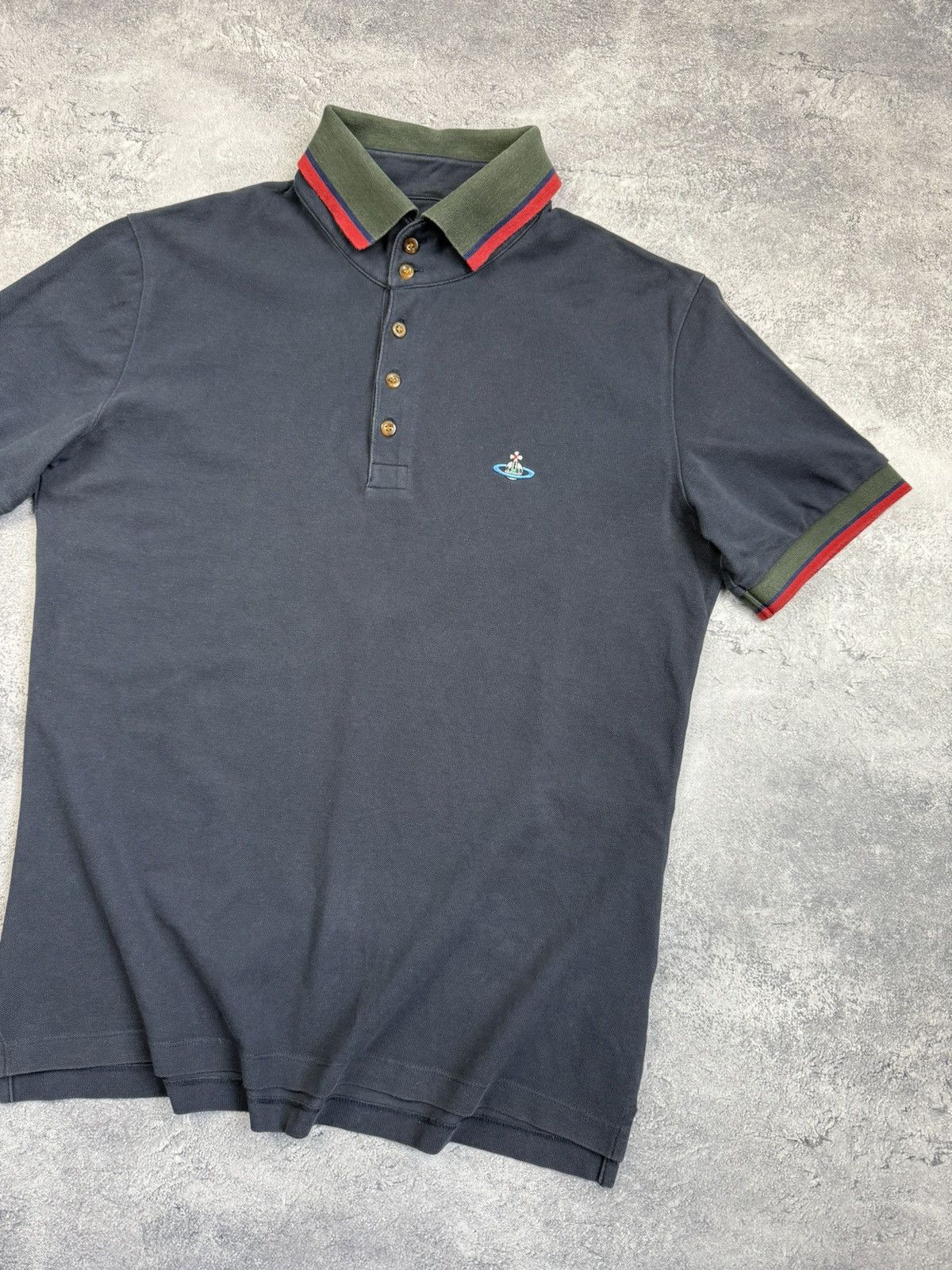 Vintage Vivienne Westwood Polo Shirt Luxury Orb Logo Y2K