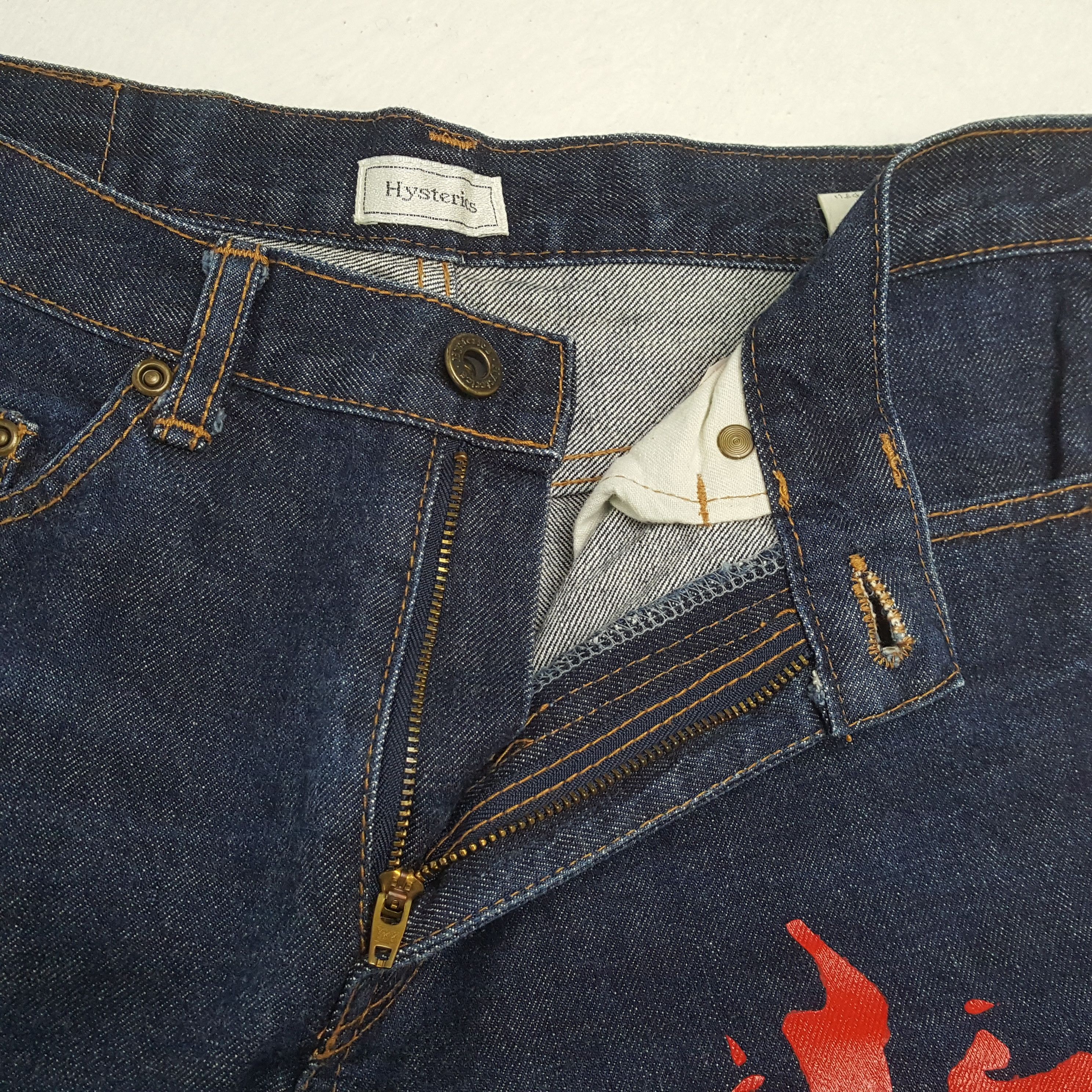 Hysteric Glamour × Japanese Brand × Vintage HYSTERIC GLAMOUR Japanese Brand Custom Art Jeans Size US 29 - 12 Thumbnail