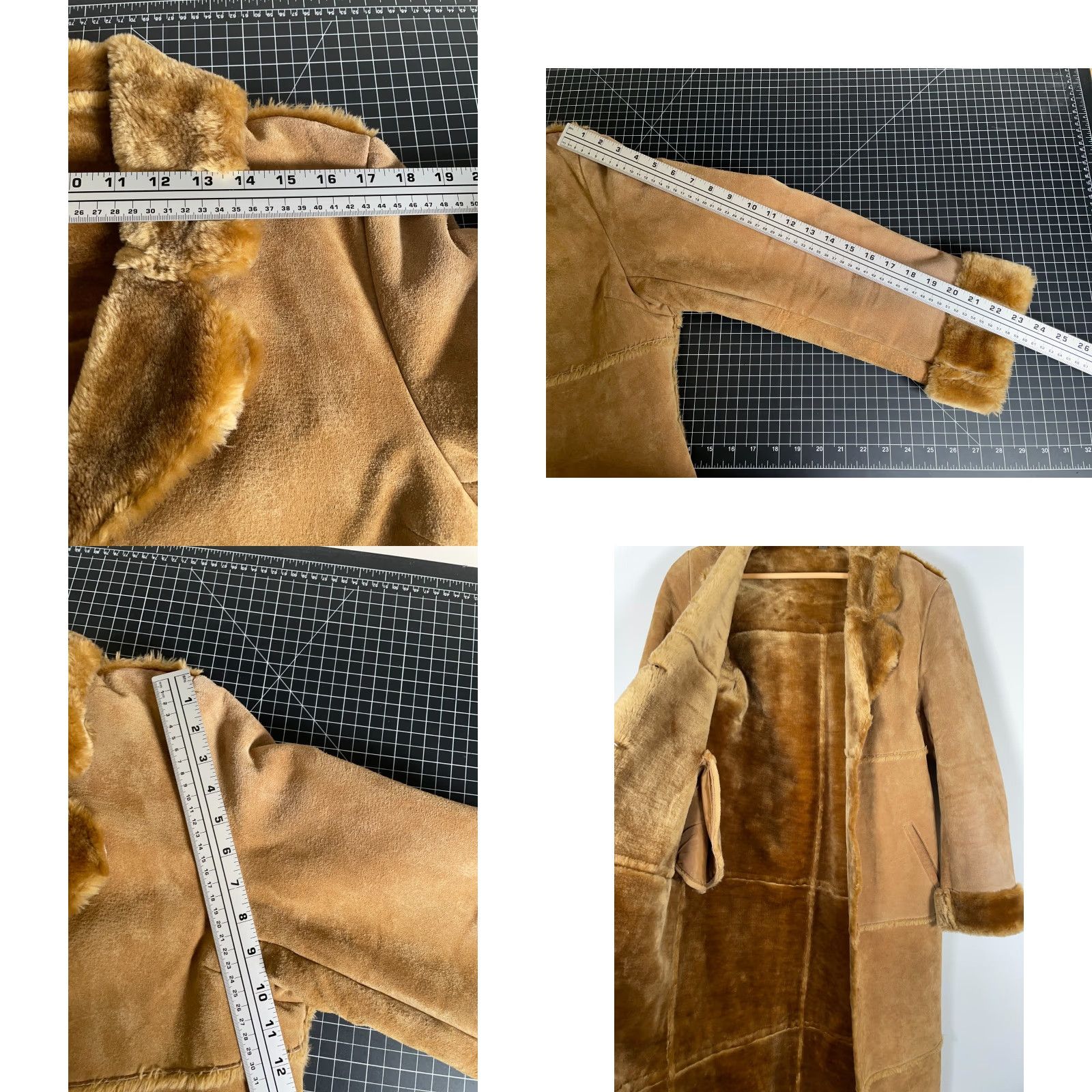 Vintage VINTAGE Brandon Thomas Coat Women Long Leather Trench Brown Faux Fur Lined Boho Hippie Retro Penny Lane Womens Large Size L / US 10 / IT 46 - 8 Thumbnail