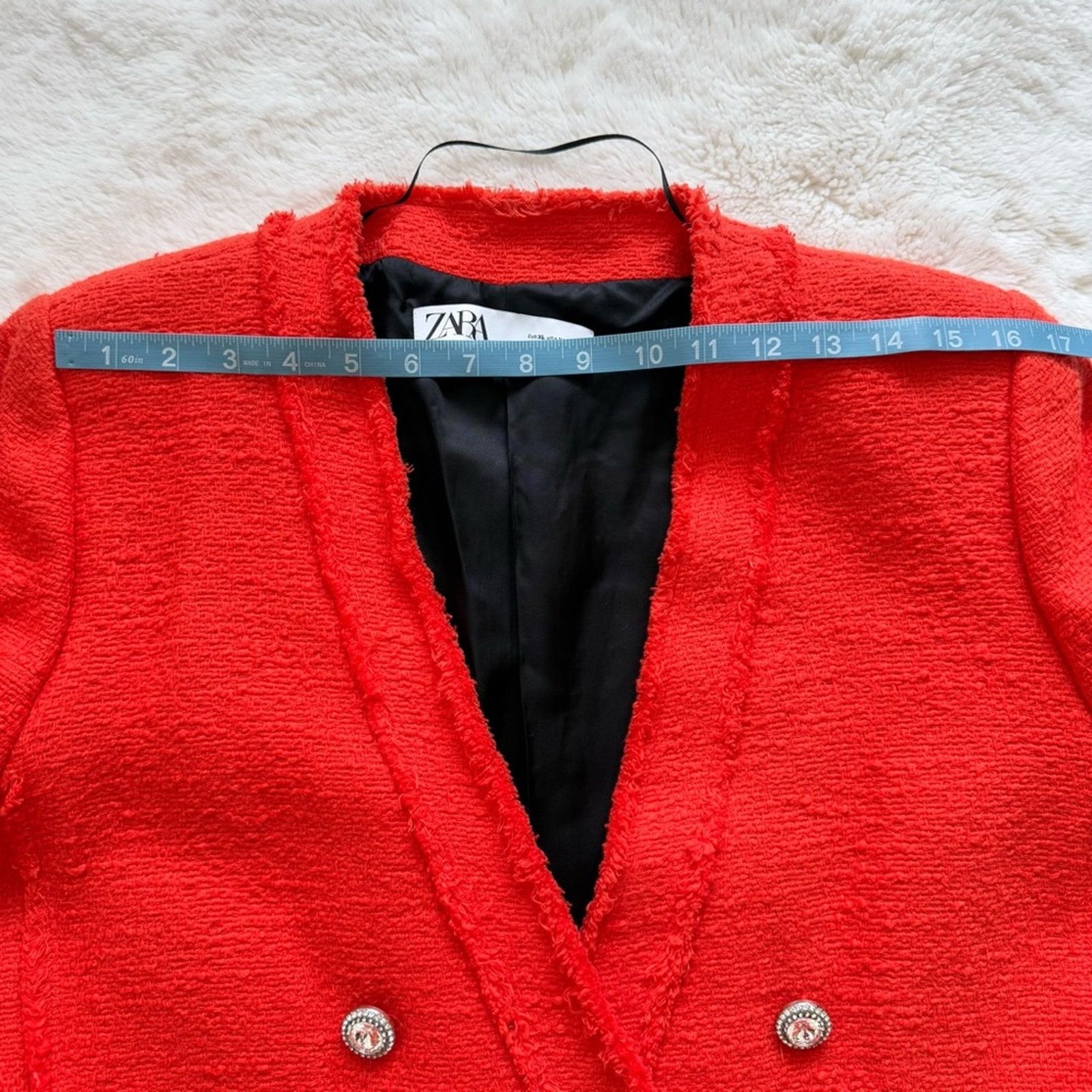 Zara Zara tweed women jacket size XL Size XL / US 12-14 / IT 48-50 - 8 Thumbnail