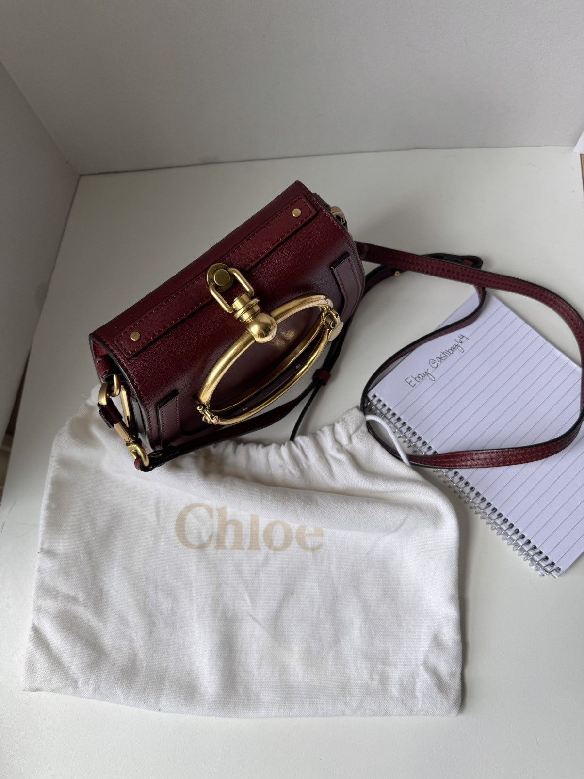 Chloe Chloé Nile Minaudière Bracelet Bag Burgundy Size ONE SIZE - 2 Thumbnail