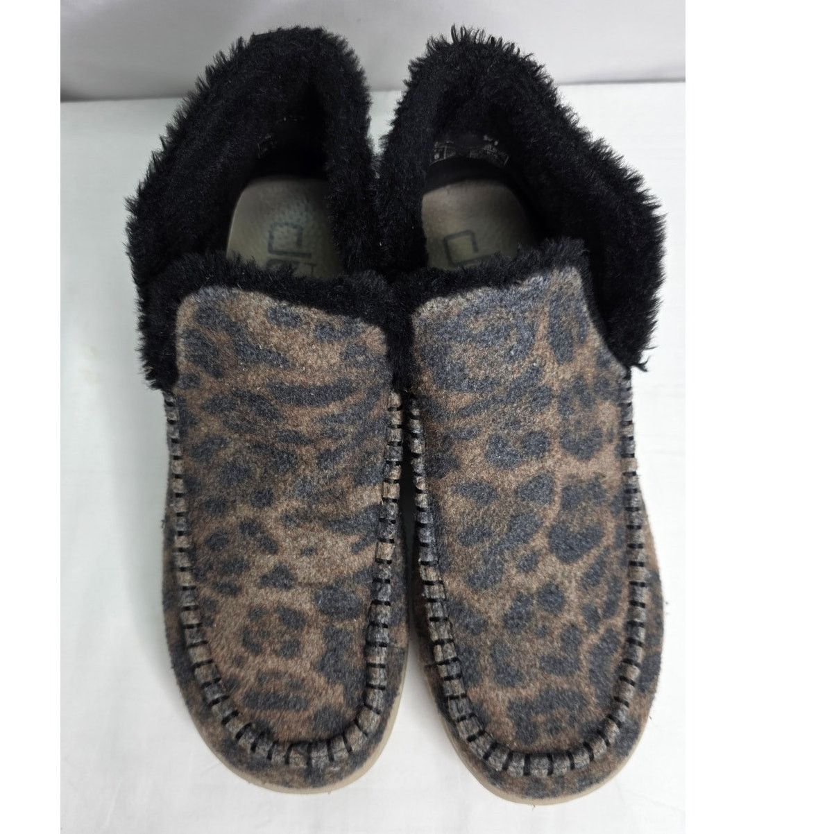 Other HEY DUDE Denny brown Leopard Fuzzy Lined Ankle Bootie Size US 10 / IT 40 - 3 Thumbnail
