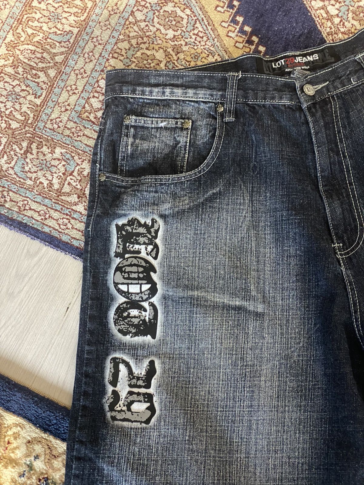 Southpole Pantaloncini Jean Uomo Looney Tunes – Jorts Larghi Con Bugs Bunny, Tom & Jerry, Vestibilità Rilassata, 5 Tasche, Taglie 29-38 - 5
