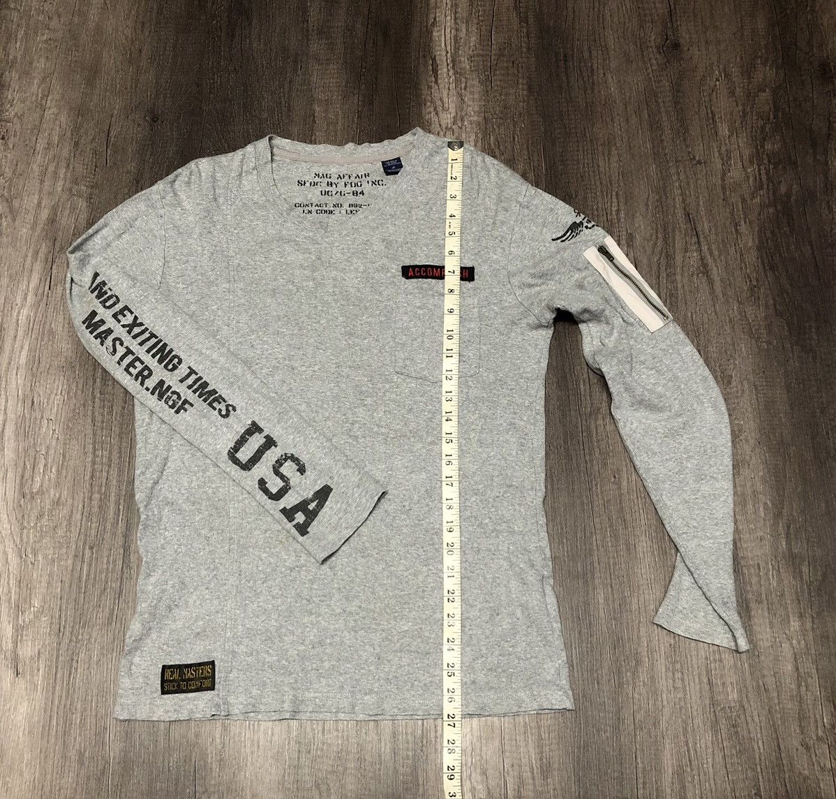 Vintage Vintage Real Masters Garment x Accomplish Long Sleeve Tshirt Size US M / EU 48-50 / 2 - 23 Thumbnail