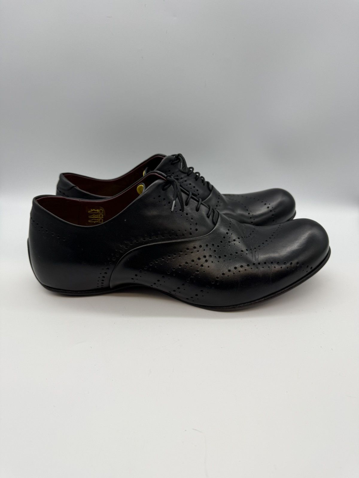 Kenzo KENZO HOMME-Roy Krejberg Era-Sculpted-Black Brogue Oxfords Size US 10.5 / EU 43-44 - 3 Thumbnail