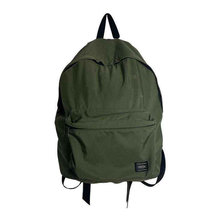 Porter Rare Nylon Khaki Green Metal Frame Rucksack Backpack | Grailed