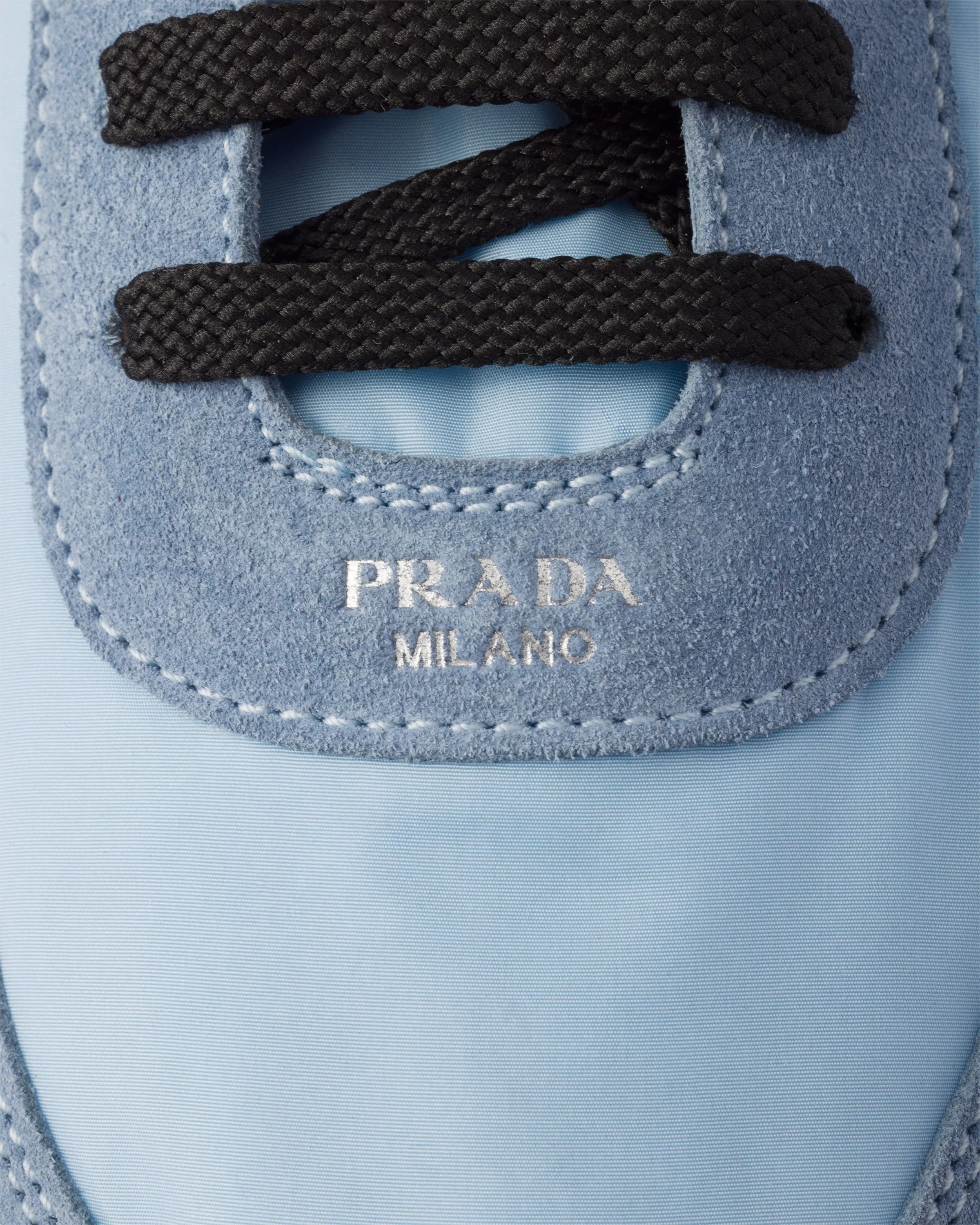 Prada o1mt1gz0226 Collapse Re-Nylon Suede Eelasticized Sneakers Size US 7.5 / EU 40-41 - 6 Thumbnail