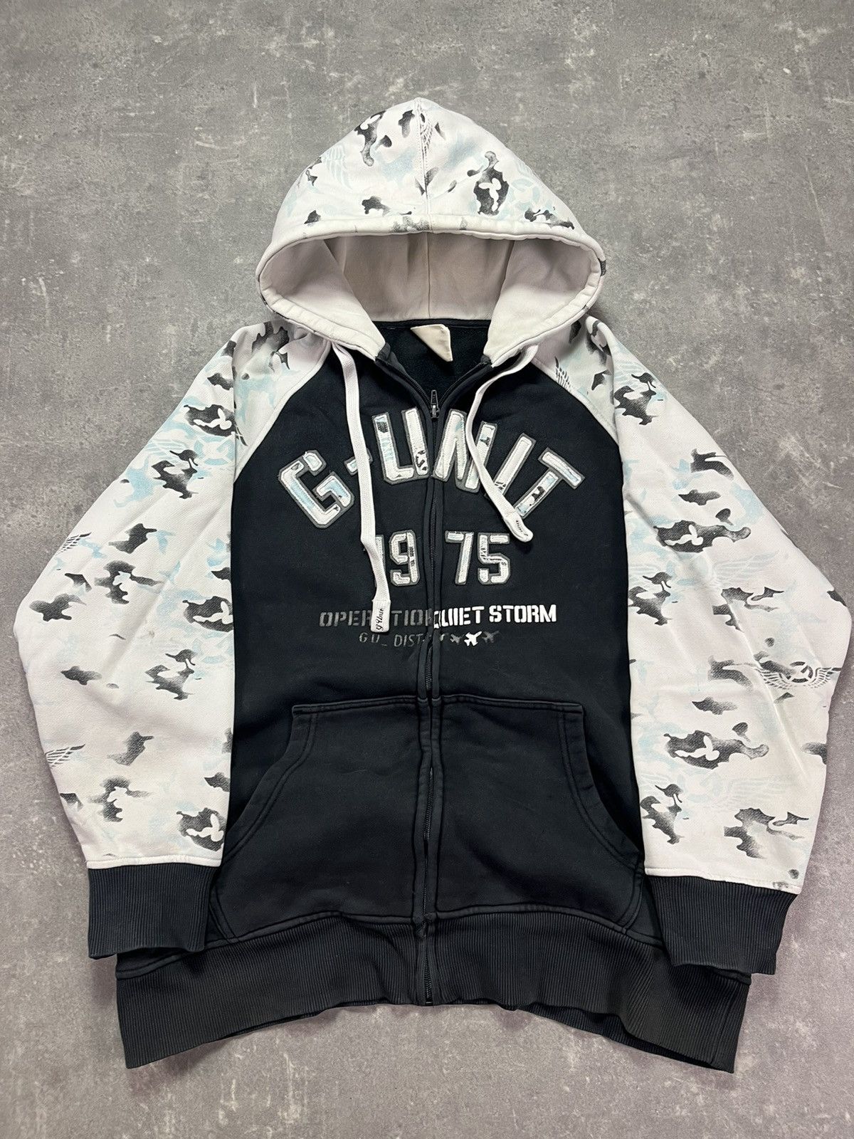 G-Unit G-Unit Big Logo Camo Printed Baggy Heavy Zip Hoodie L XL Size US L / EU 52-54 / 3 - 7 Thumbnail