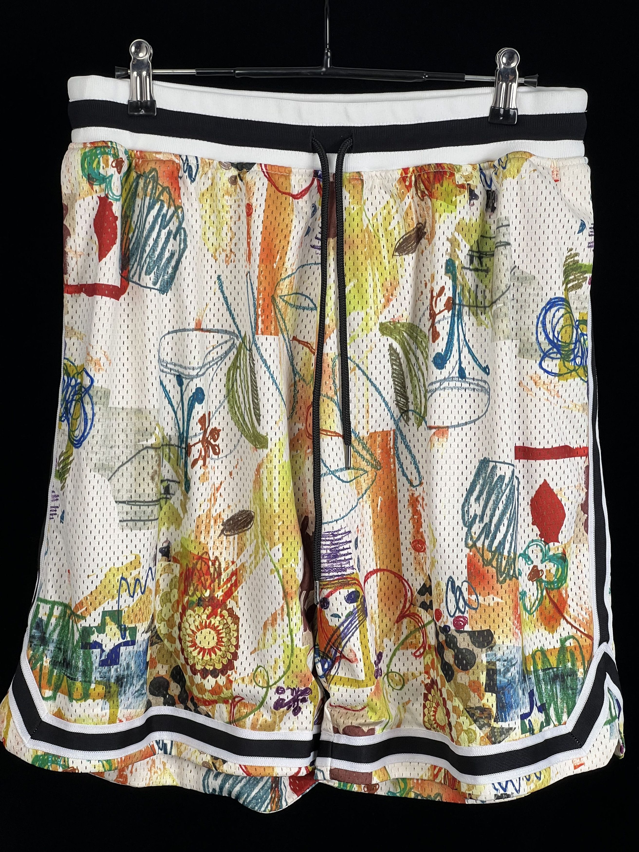 John Elliott Brand New Game Scribble-print shorts Size US 32 / EU 48 - 3 Thumbnail