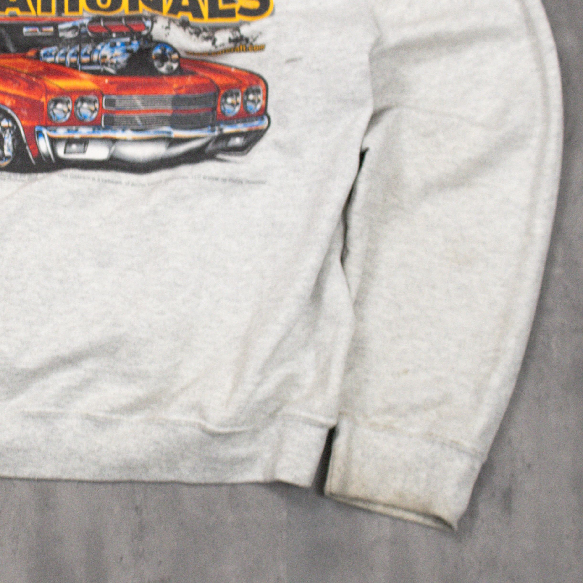 Vintage Vintage VTG Y2K 2009 00's Gildan Car Craft Flame Boxy Hoodie Size US L / EU 52-54 / 3 - 9 Thumbnail