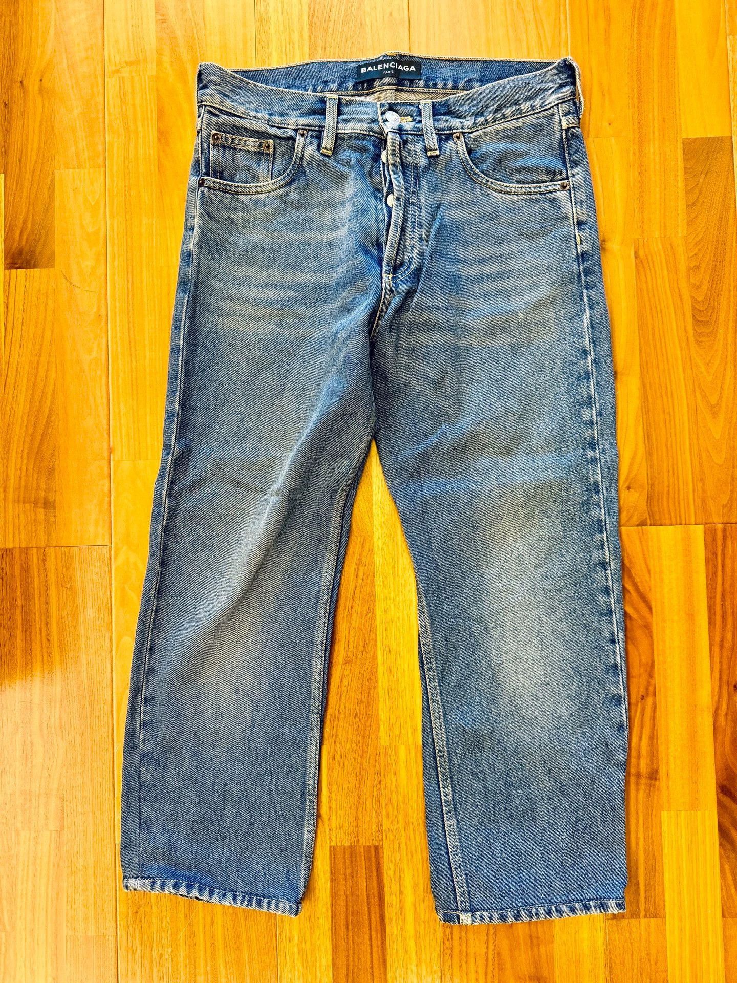 Balenciaga Blue Denim Jeans - Size 30 Size US 30 / EU 46 - 1 Thumbnail