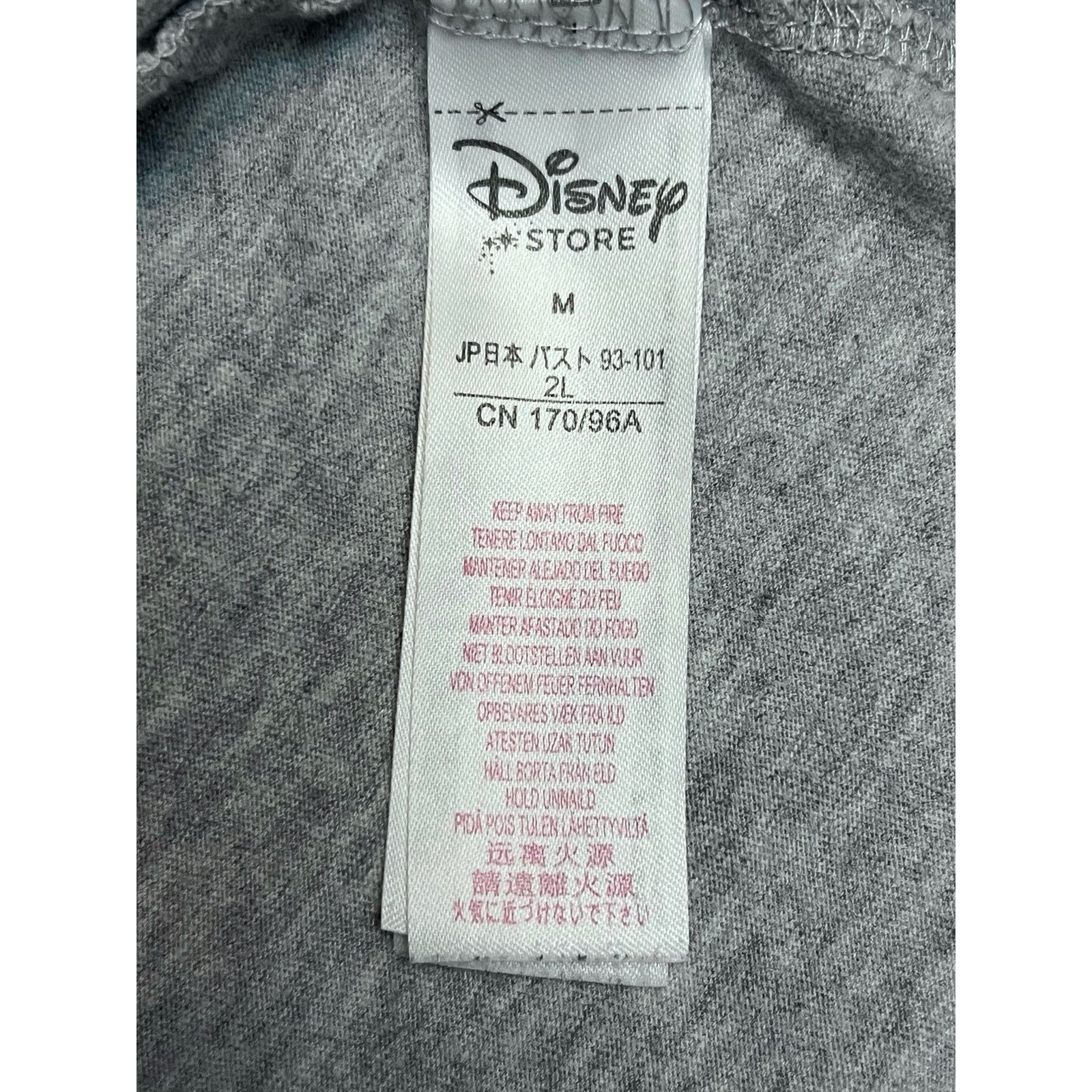 Disney Disney Store Women's Mickey & Minnie Mouse Heart Gray Shirt Size M / US 6-8 / IT 42-44 - 4 Thumbnail