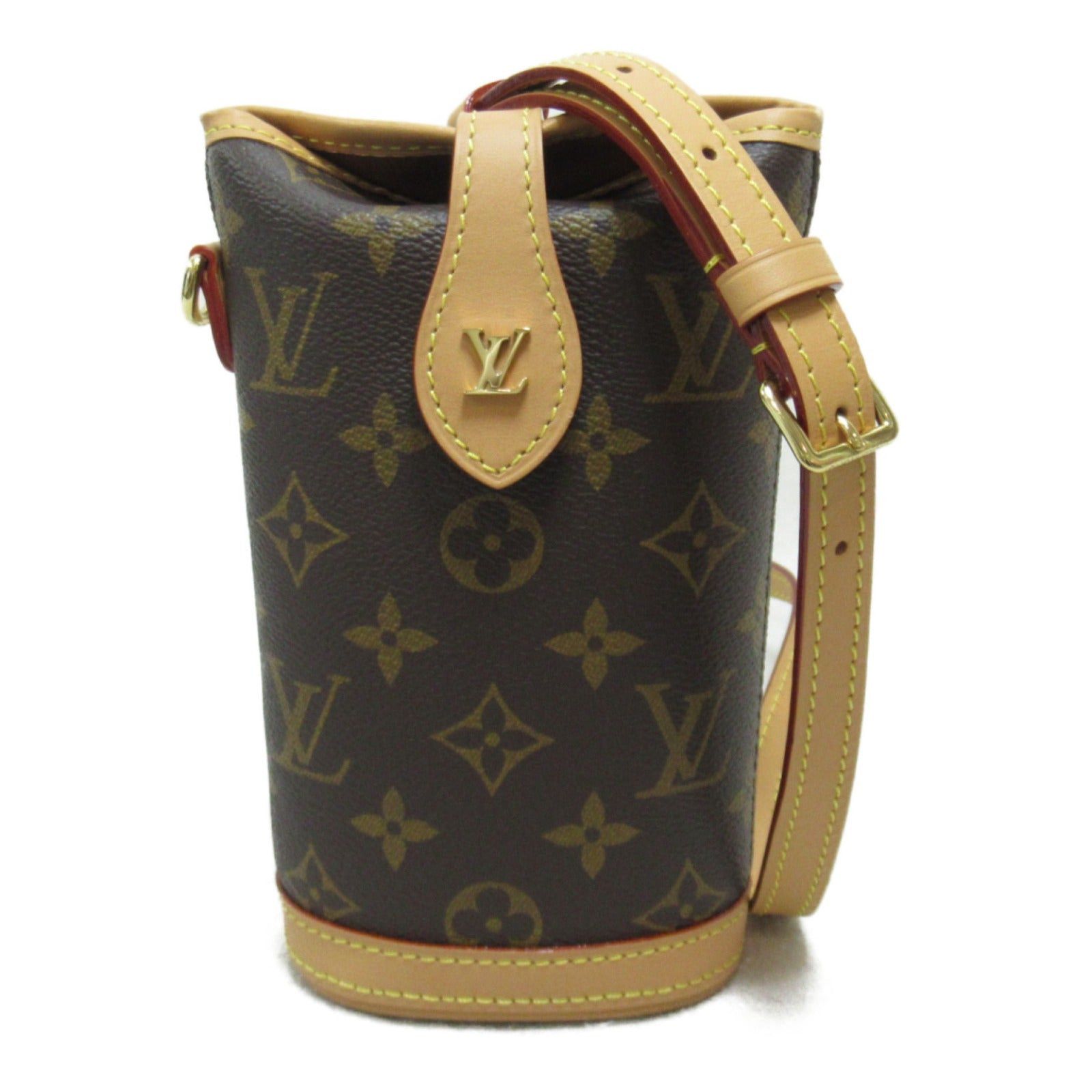 Louis Vuitton Louis Vuitton Fold Me Pouch Shoulder Bag Coated Canvas Monogram Brown Size ONE SIZE - 1 Thumbnail