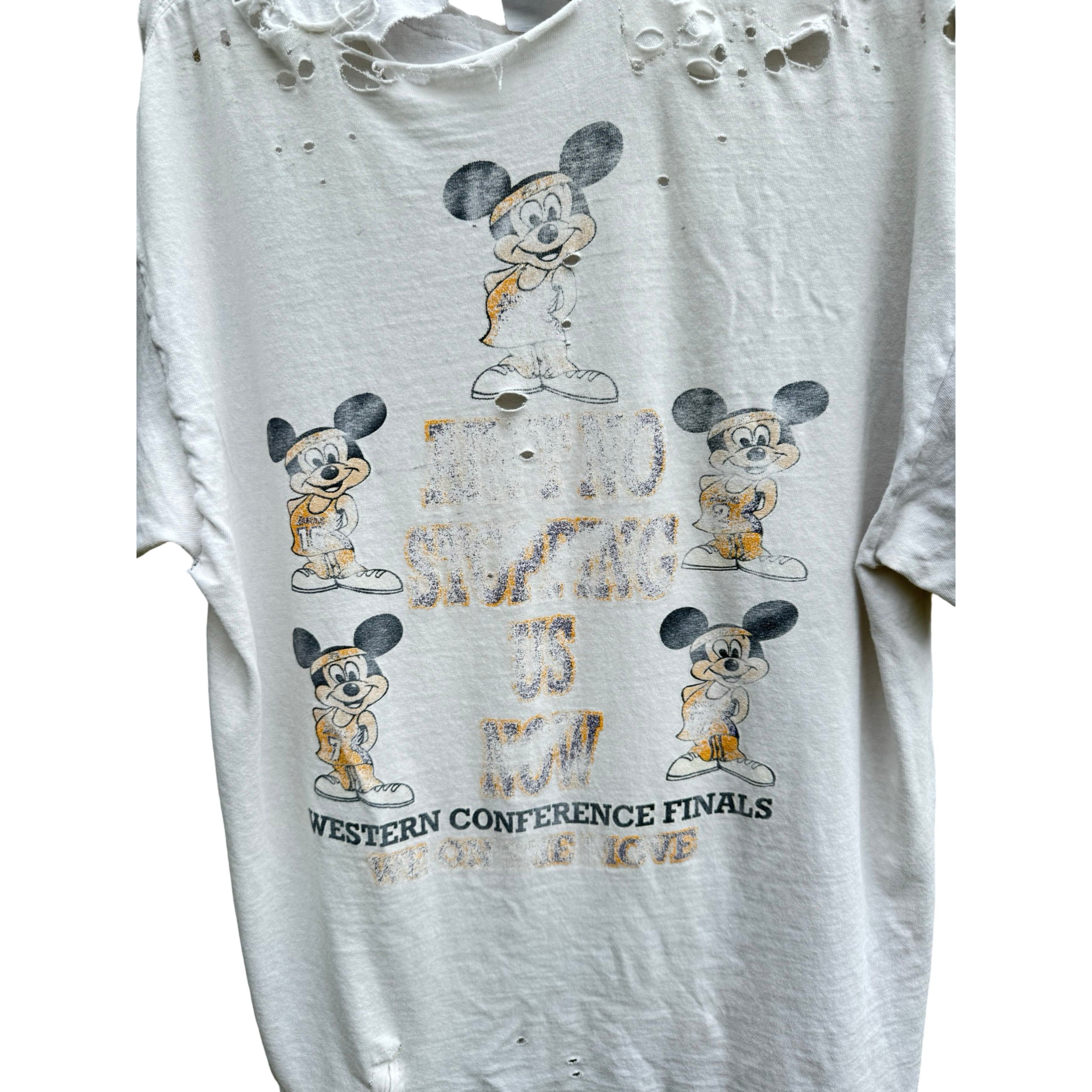 Vintage Lakers Mickeys Thrashed Tee Size US L / EU 52-54 / 3 - 4 Thumbnail
