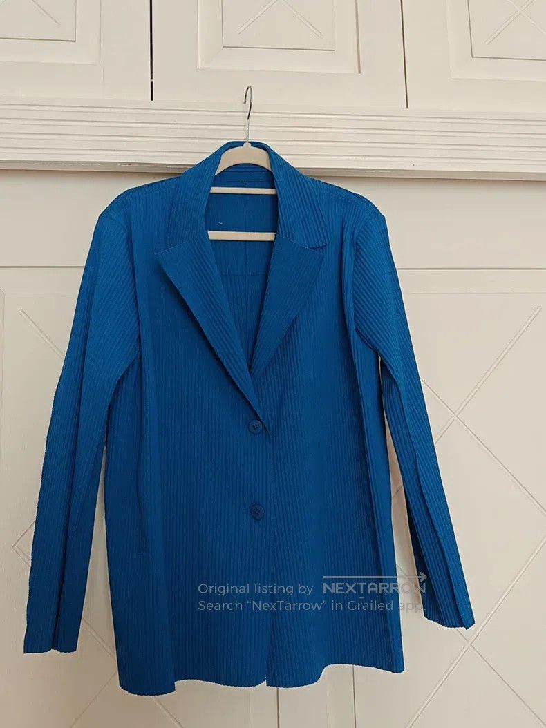 Issey Miyake Issey Miyake size:one size Blue Coat Size XXS / US 00 / IT 34 - 1 Thumbnail