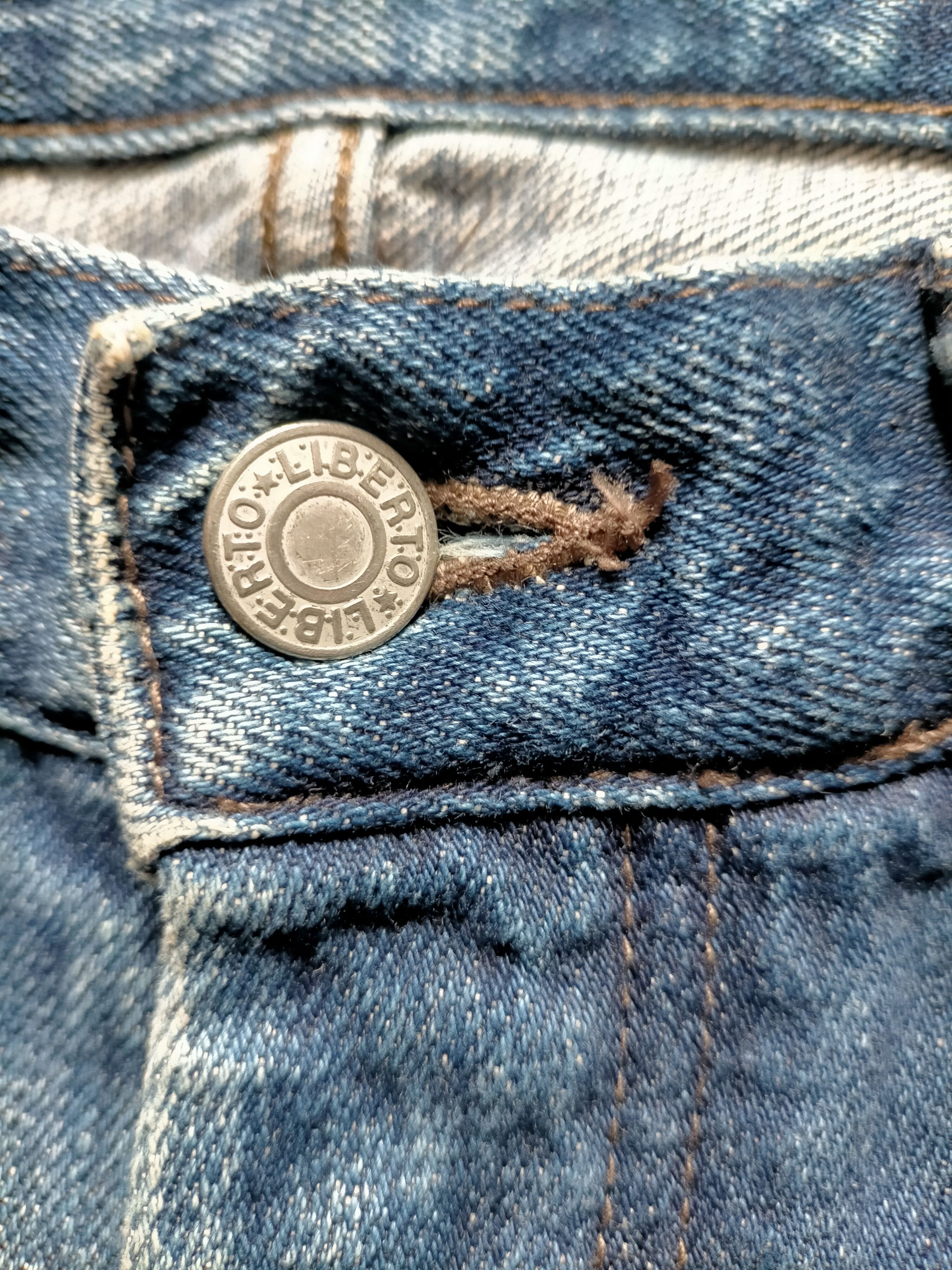 Hysteric Glamour × Japanese Brand Made in Japan Liberto Painted Denim selvedge Jeans Size US 29 - 16 Thumbnail