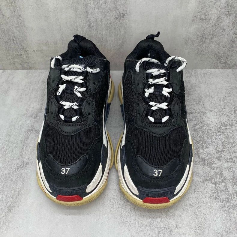 Balenciaga Balenciaga Triple Sneakers Black Red Size 37-2506 Size US 6 / EU 39 - 4 Thumbnail