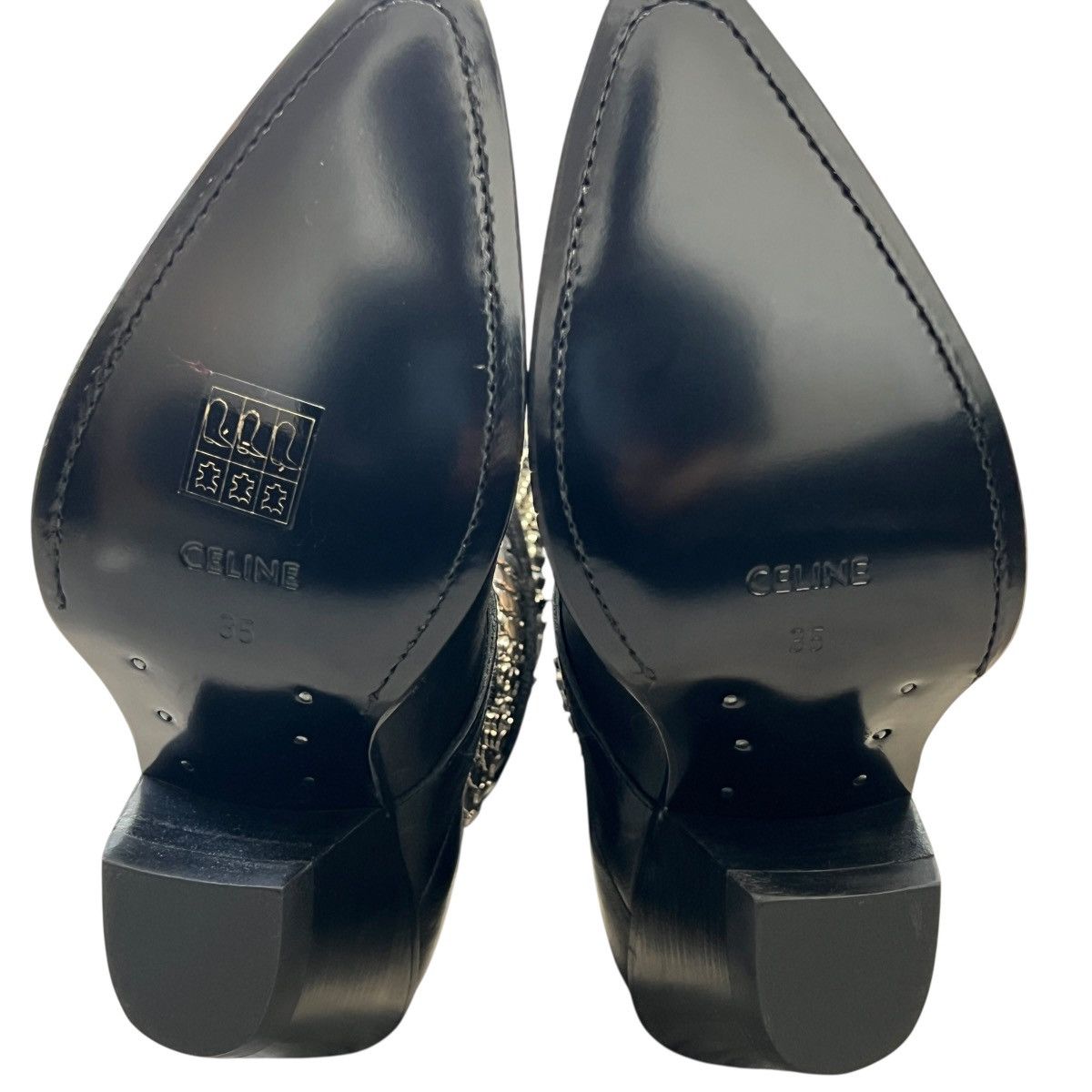 Celine CELINE 2019SS Hedi Slimane Studded Cowboy Boots with Box Size US 5 / IT 35 - 9 Thumbnail