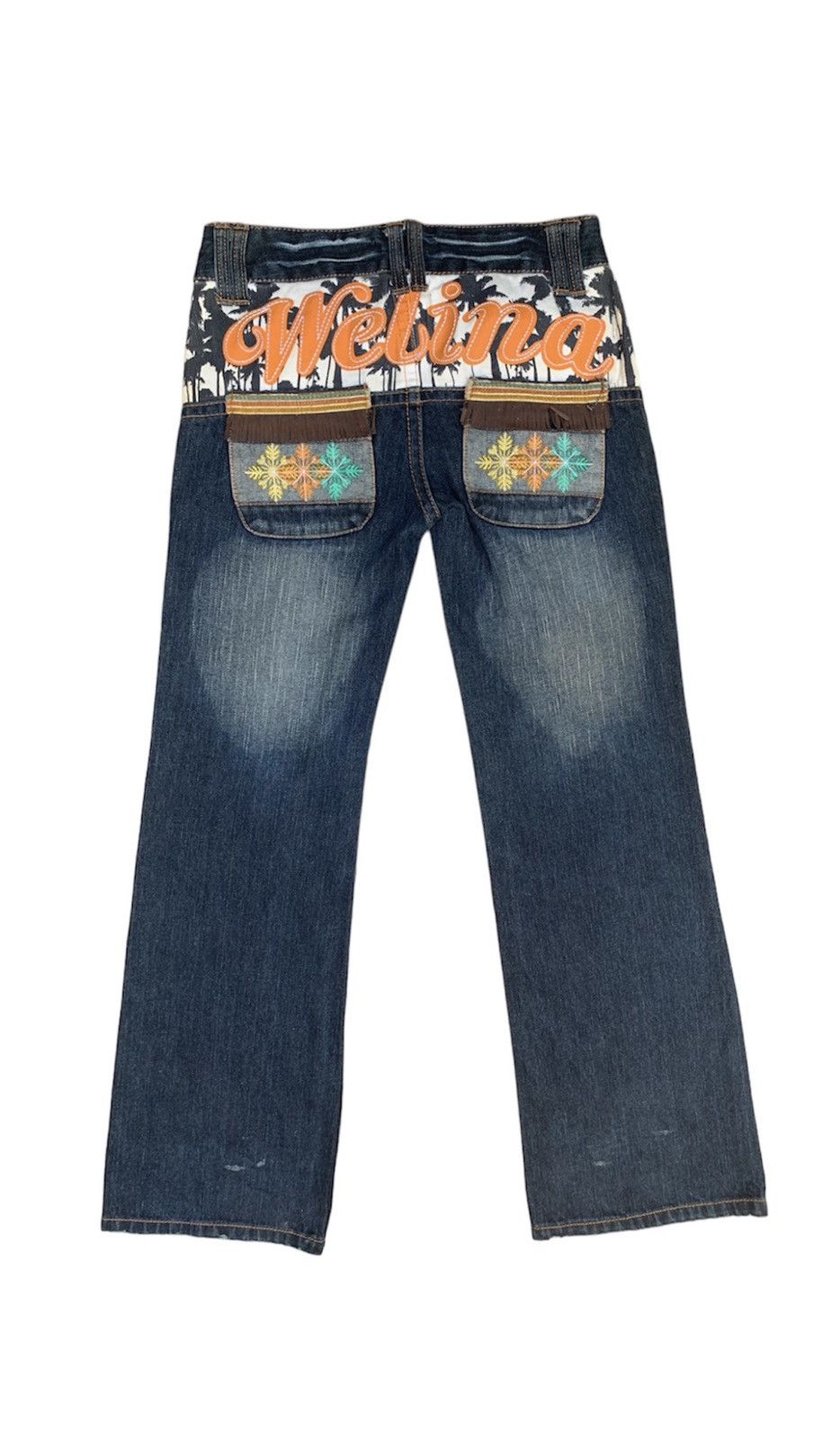 Hysteric Glamour × Japanese Brand × Vintage Blue Moon Blue Welina Flare Inspired by Hysteric Glamour Size US 29 - 1 Thumbnail