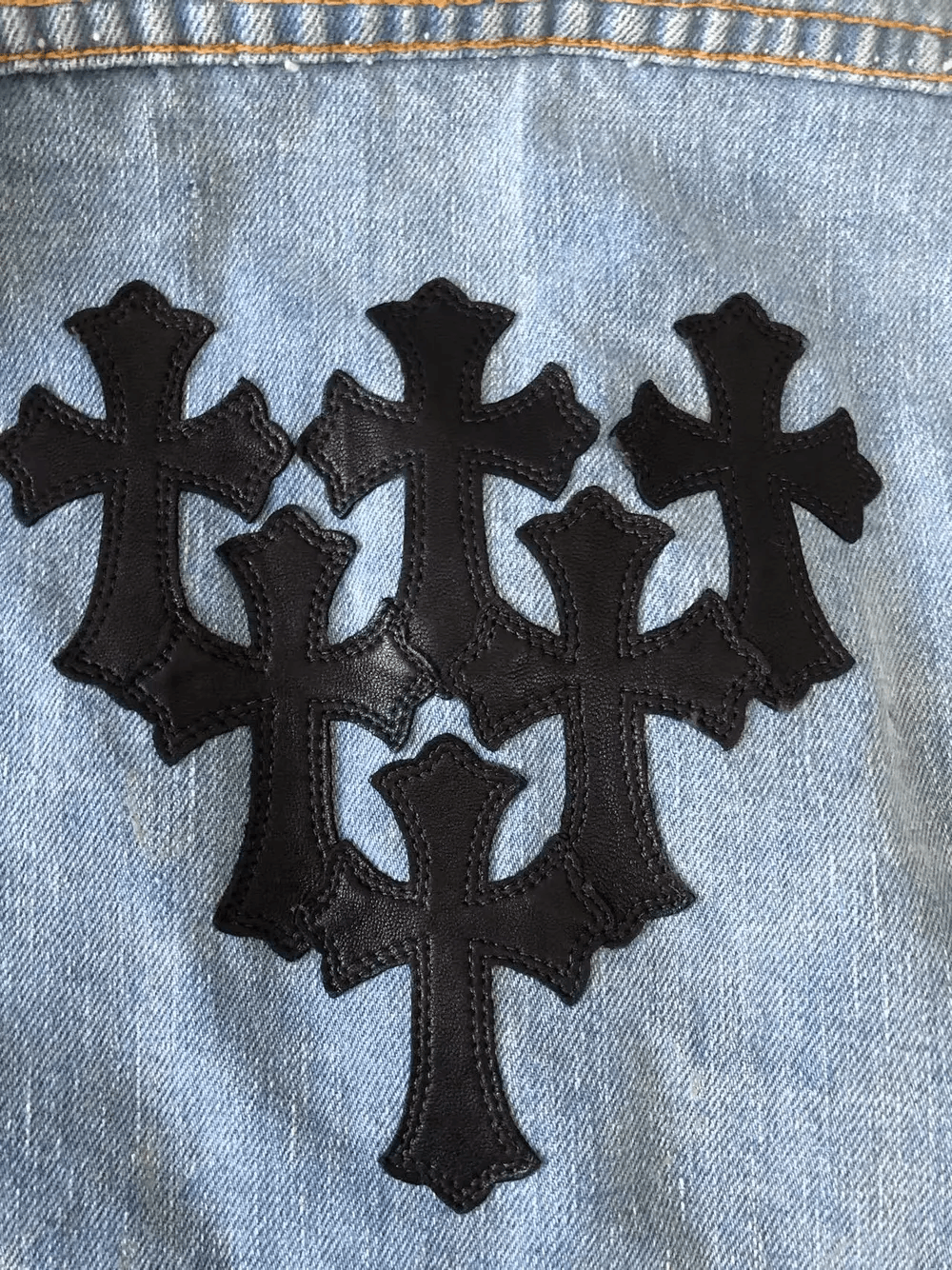 Chrome Hearts Chrome Hearts Levi's Cross Patch Denim Jacket Size S / US 4 / IT 40 - 3 Thumbnail