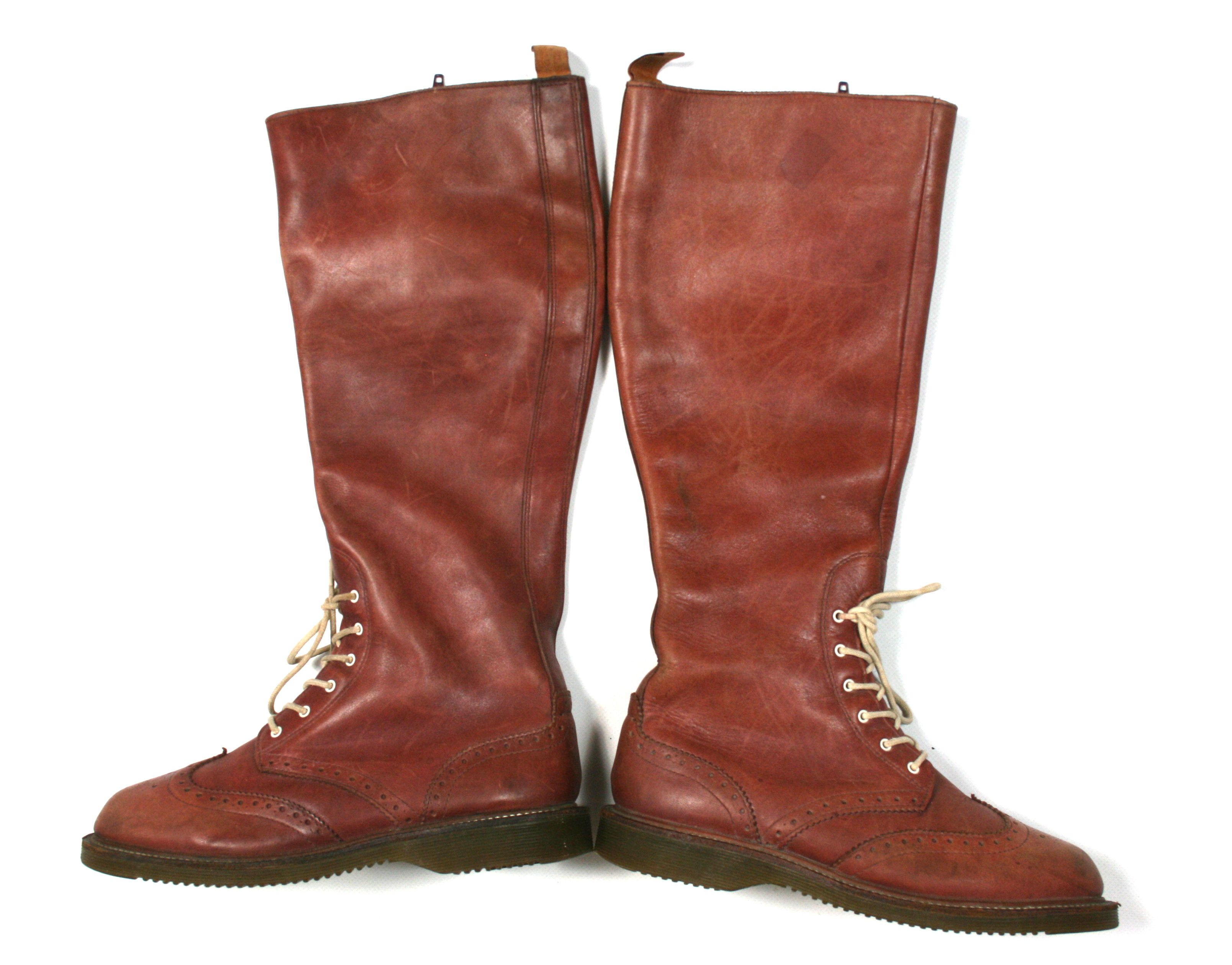 Moya Leather High Knee Boots