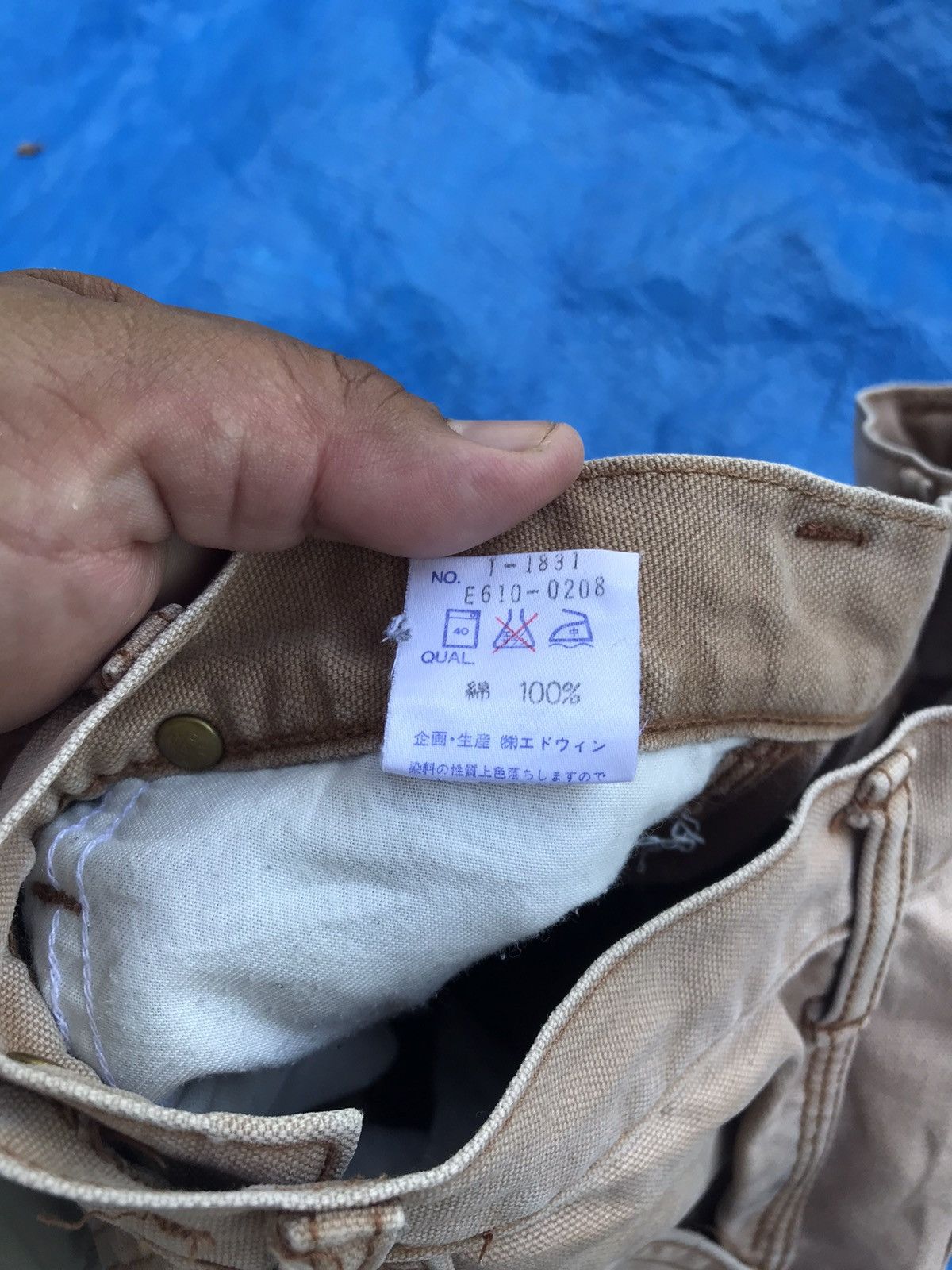 Carhartt × Edwin VINTAGE 80s EDWIN WORKWEAR PANTS Size US 28 / EU 44 - 12 Thumbnail