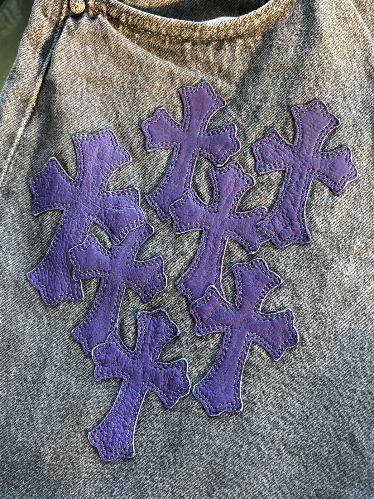 Chrome Hearts CHROME HEARTS PURPLE BARTS PATCH DENIM Size US 33 - 17 Thumbnail
