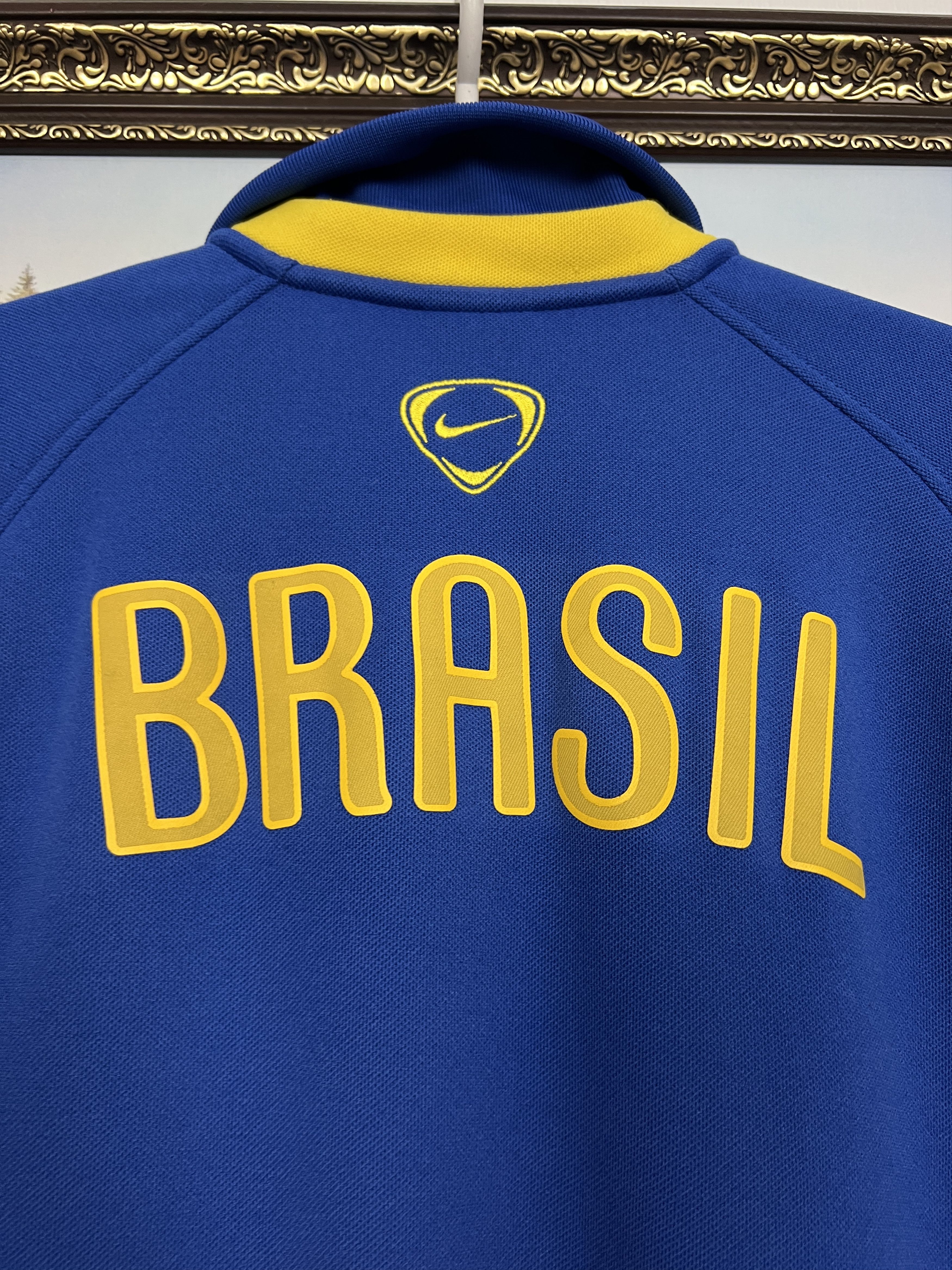 Nike Vintage Nike Brazil Football Blue Jacket Soccer Track Top Size US S / EU 44-46 / 1 - 13 Thumbnail
