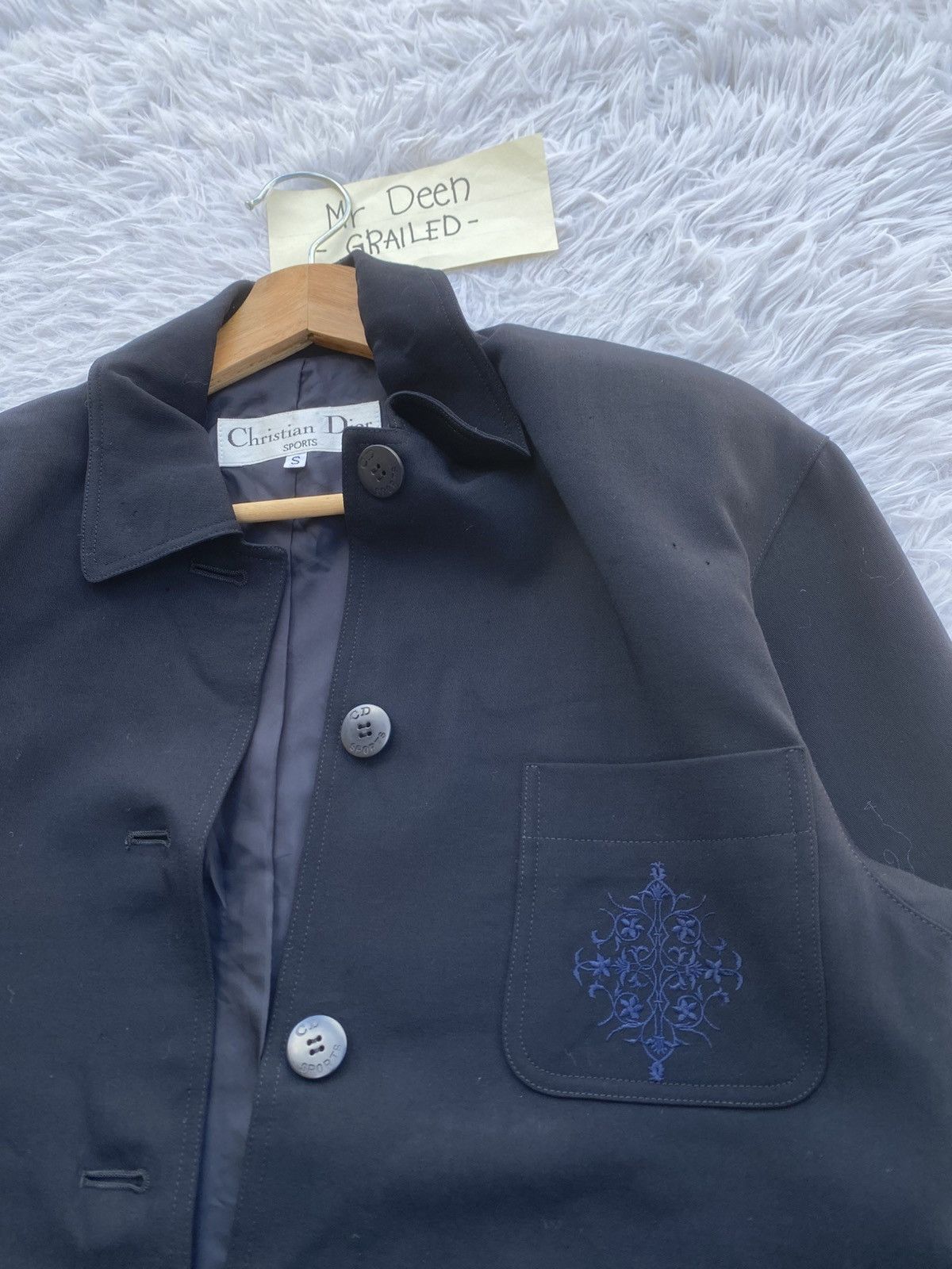 Christian Dior Monsieur Rare Vintage Christian Dior 3/4 Sleeve Blazer/ Jacket Size 36S - 16 Thumbnail