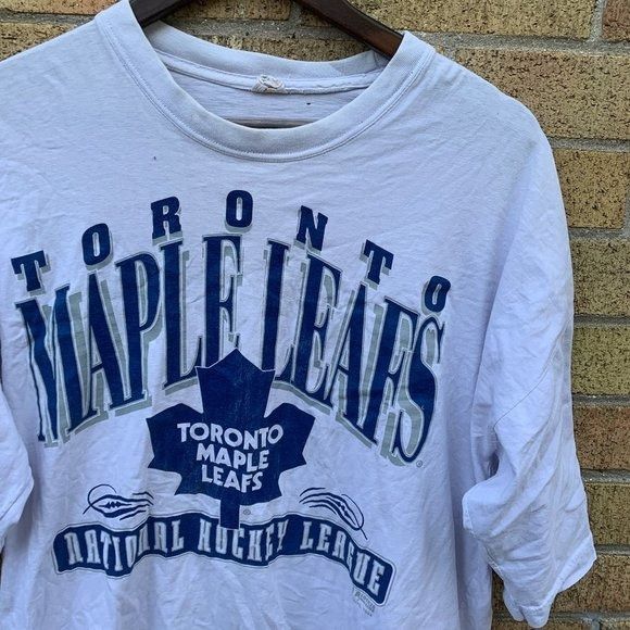 image of Vintage 1994 Toronto Maple Leafs Nfl T Shirt, Men's (Size Large)