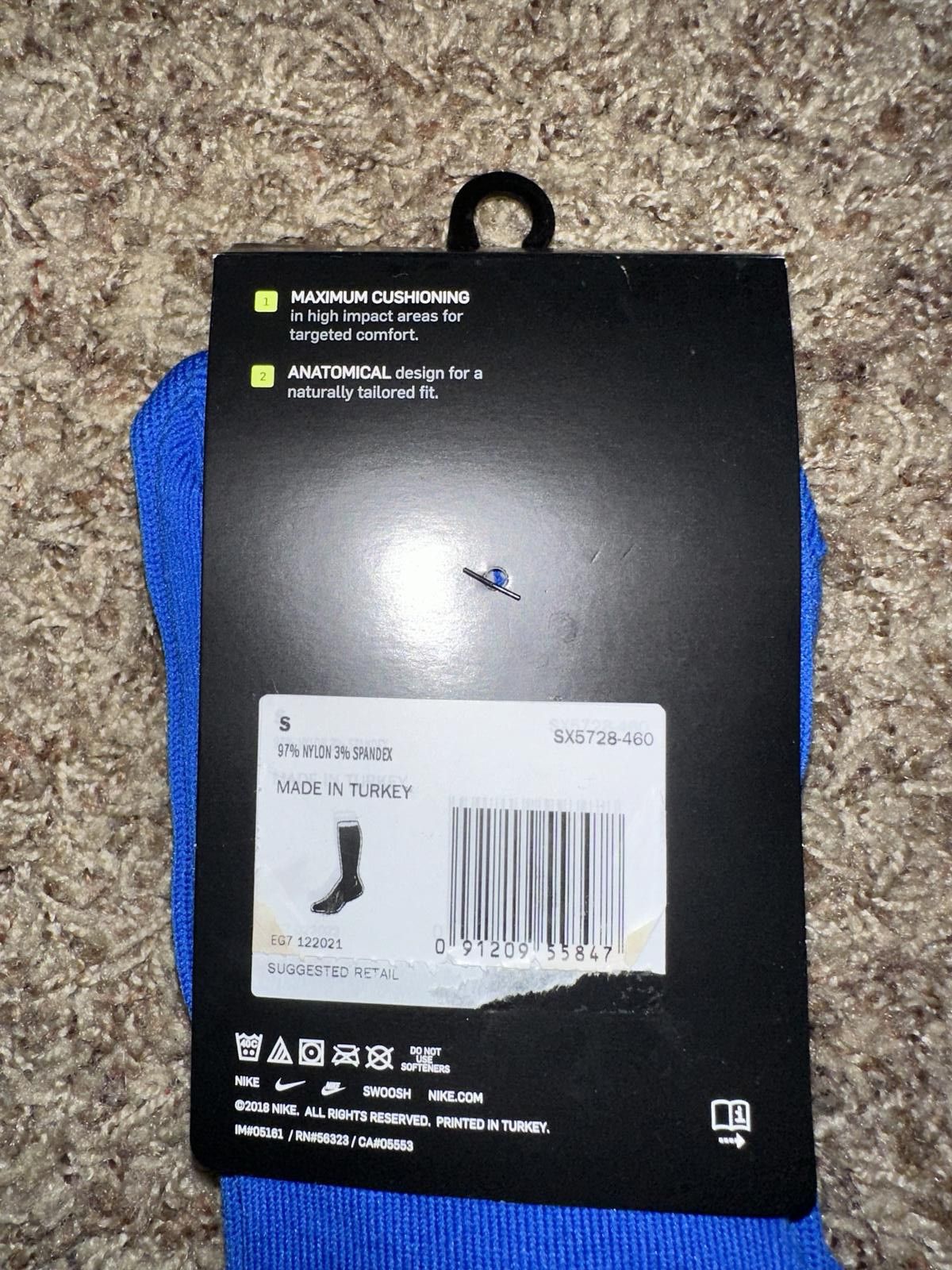 Nike Nike Classic 2 Cushioned Over-the-Calf Blue Socks Size ONE SIZE - 5 Thumbnail