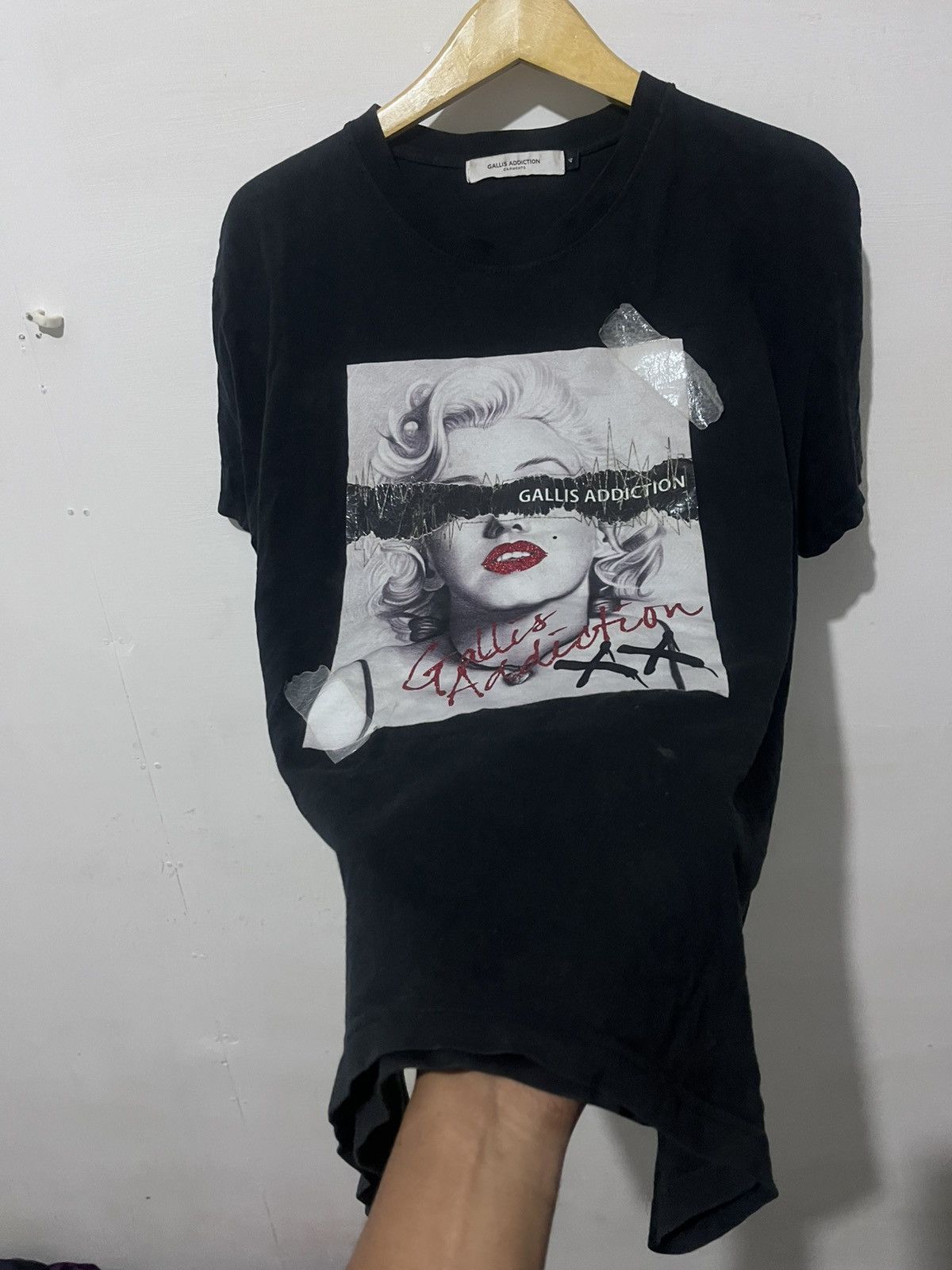 Band Tees Gallis Addiction Marilyn Monroe Streetwear T-Shirt Black Size US L / EU 52-54 / 3 - 5 Thumbnail