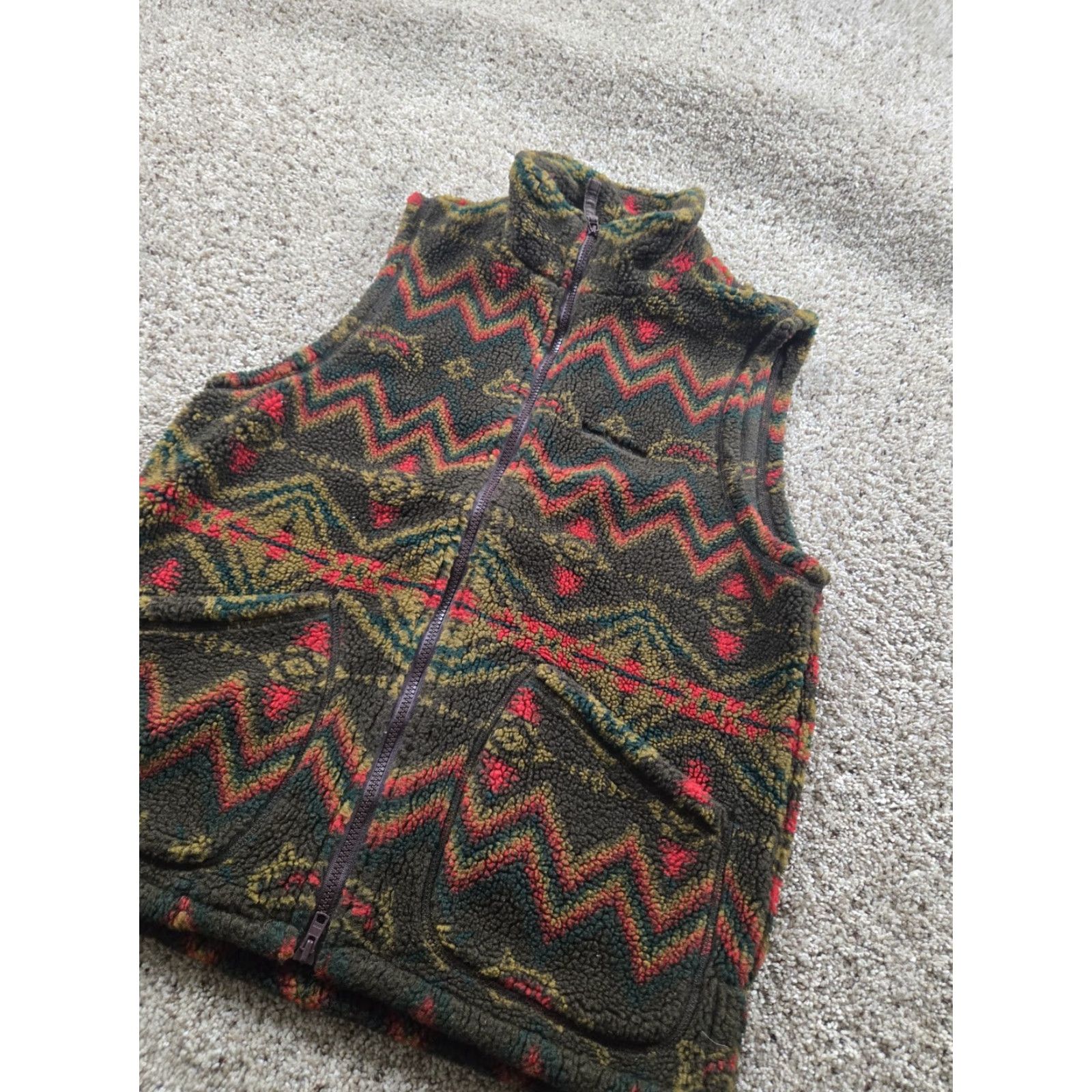 Royal Robbins VINTAGE Royal Robbins Vest Shirt Womens Small Green Aztec Southwest Full Zip Size S / US 4 / IT 40 - 2 Thumbnail