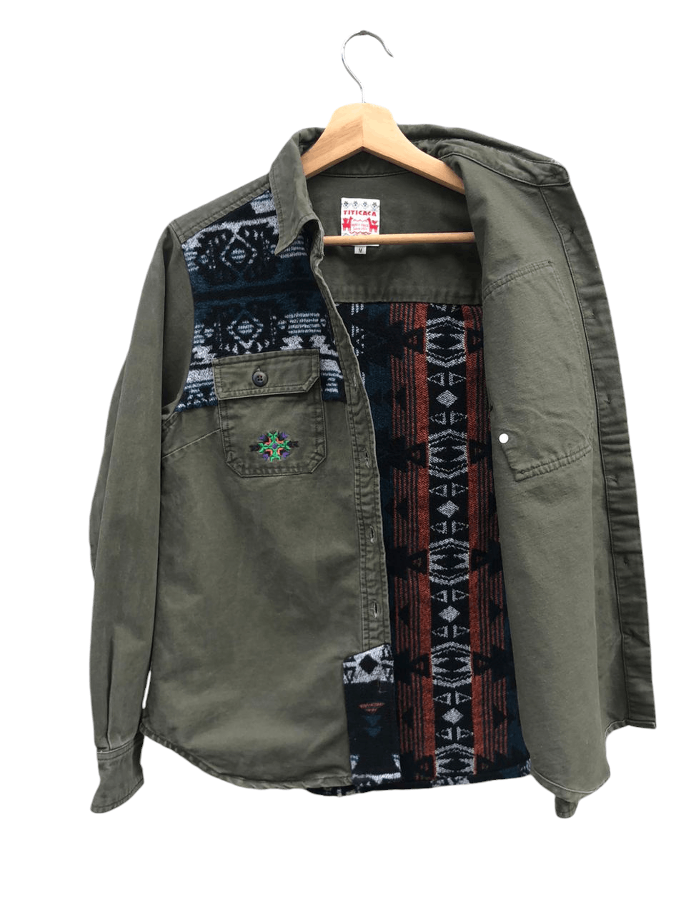 Japanese Brand × Native 💥JapaneseBrand Titicaca Navajo Native Shirt Military Style Size US M / EU 48-50 / 2 - 3 Thumbnail