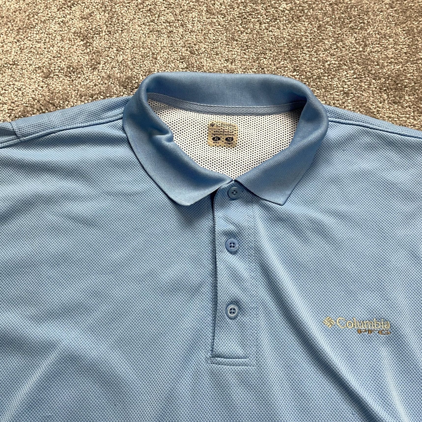 Vintage Columbia PFG Omni-Shade Polo Shirt Men XL Blue Short Sleeve Collared Fishing Shirt Size US XL / EU 56 / 4 - 3 Thumbnail