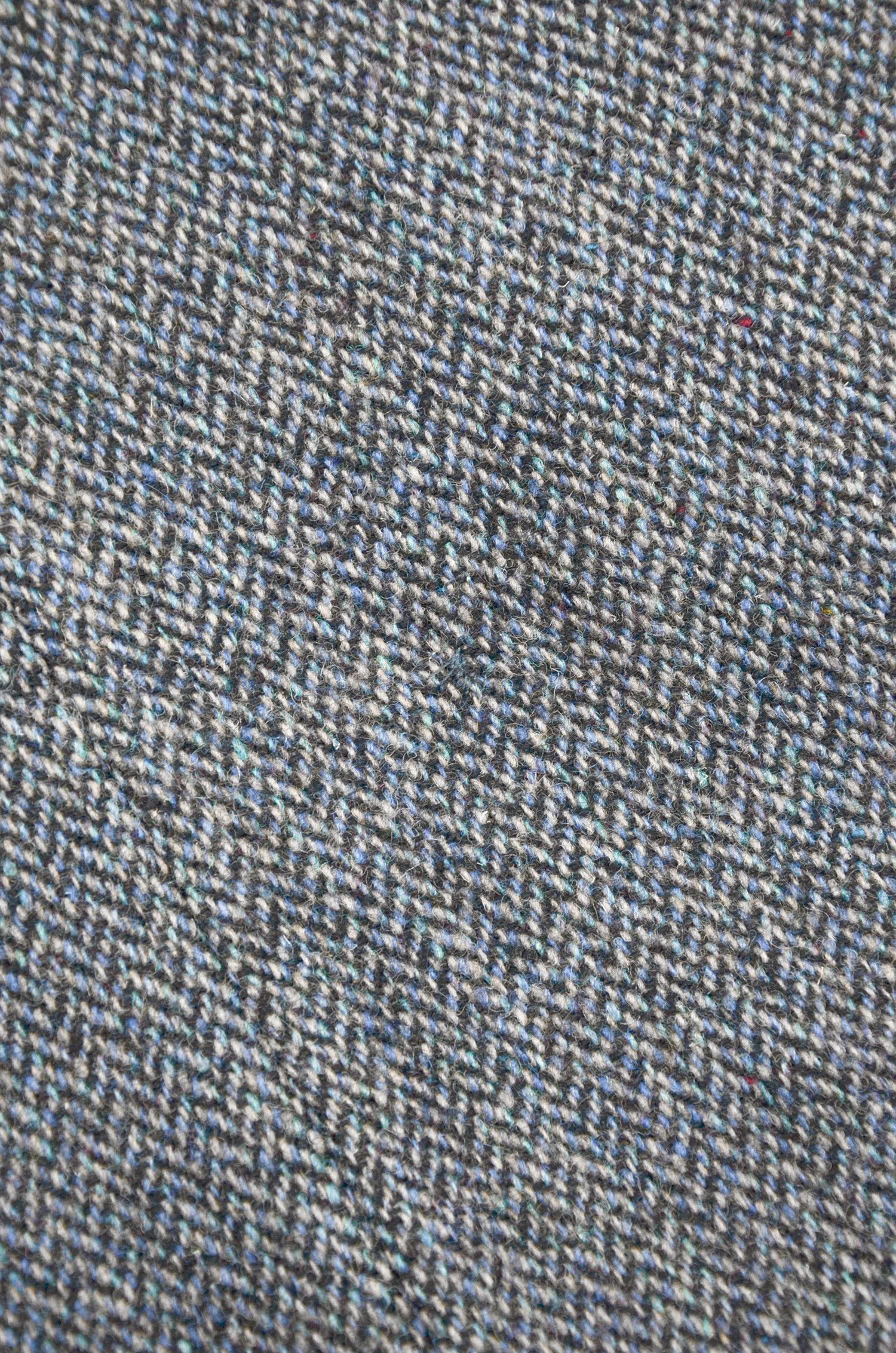 Harris Tweed Harris Tweed Herringbone Wool Blazer Grey Blue - Size 42R Size 42R - 11 Thumbnail