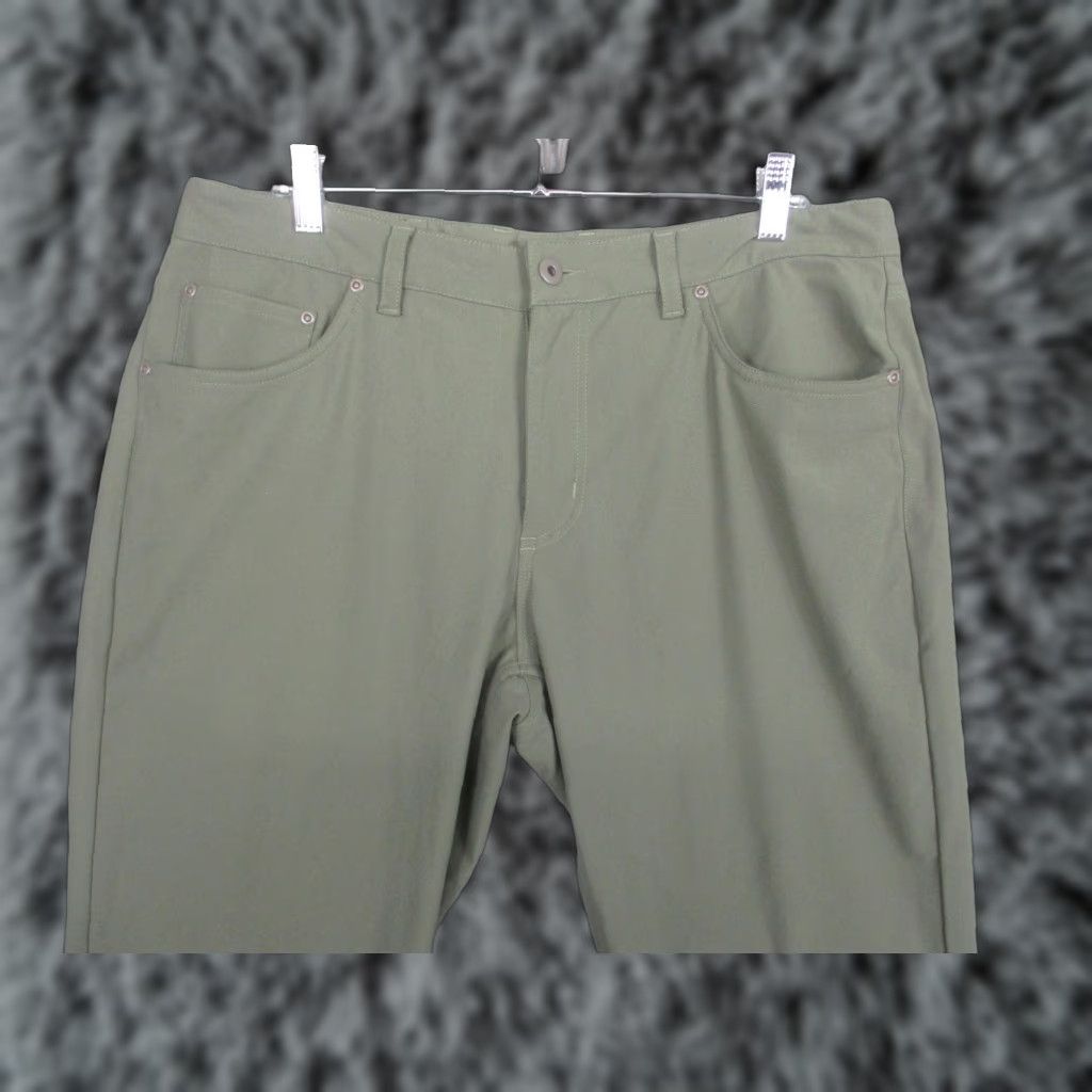 Vintage TSG Pants Mens 34x32 Green Microfiber Lined Straight Leg 5 Pocket Casual Size US 34 / EU 50 - 1 Thumbnail