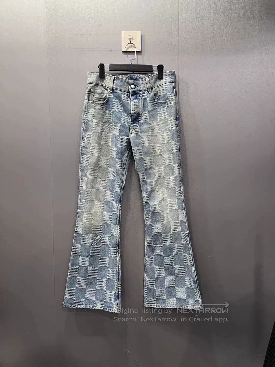 Louis Vuitton lv louis vuitton checkered logo denim pants. Size US 30 / EU 46 - 1 Thumbnail