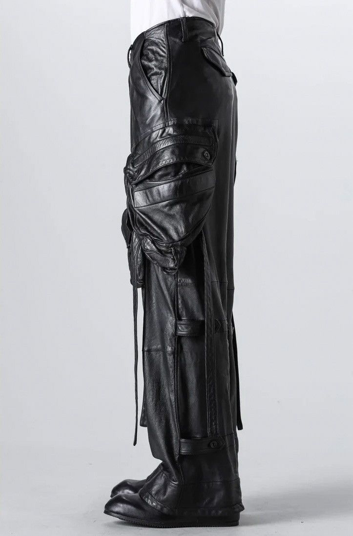 Julius Julius Leather Wide Gas Mask Cargo Pants Size US 34 / EU 50 - 6 Thumbnail